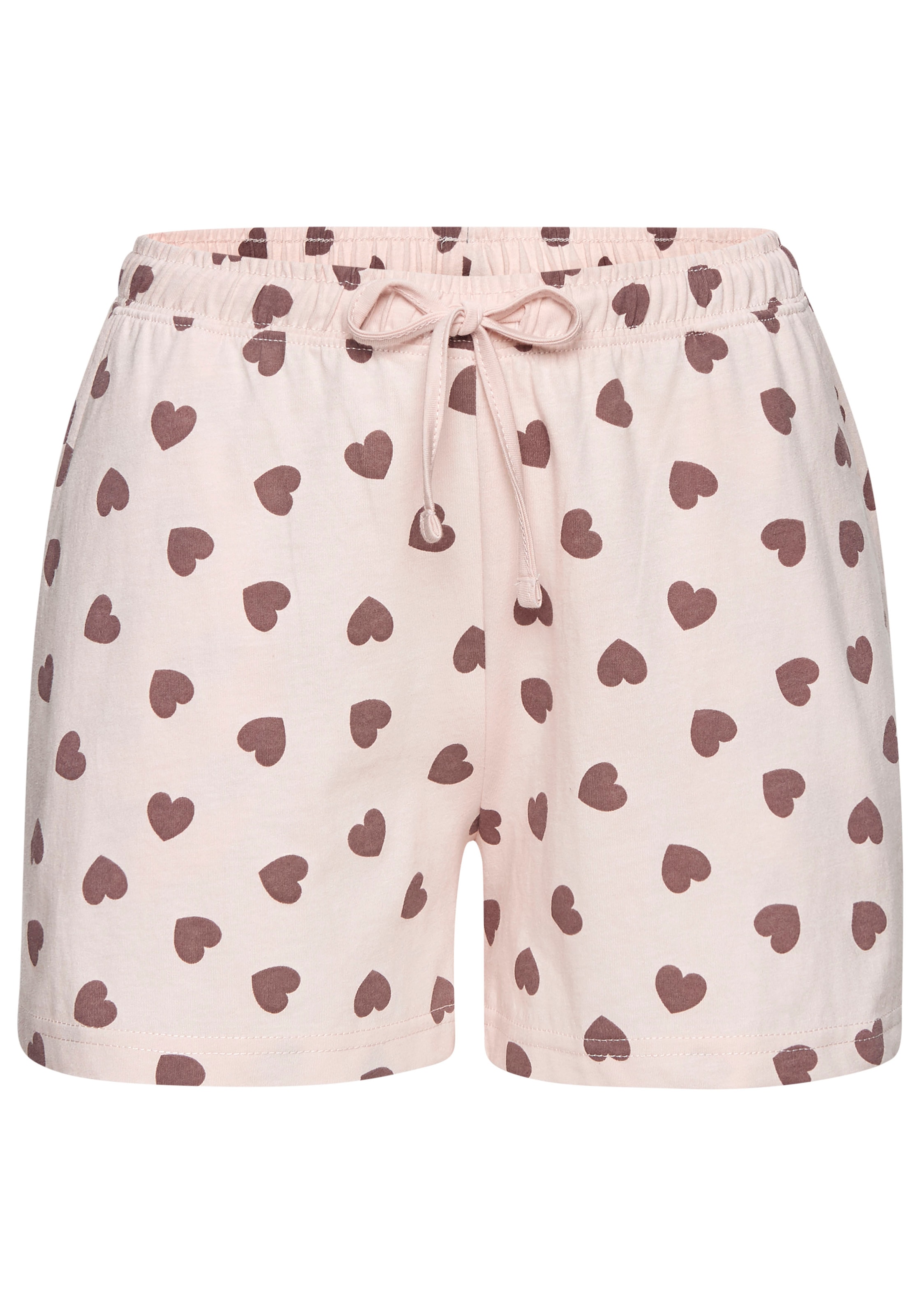 Vivance Dreams Pyjama Spar-Set, 2er Pack, 4 tlg. mit süßem Herzmuster