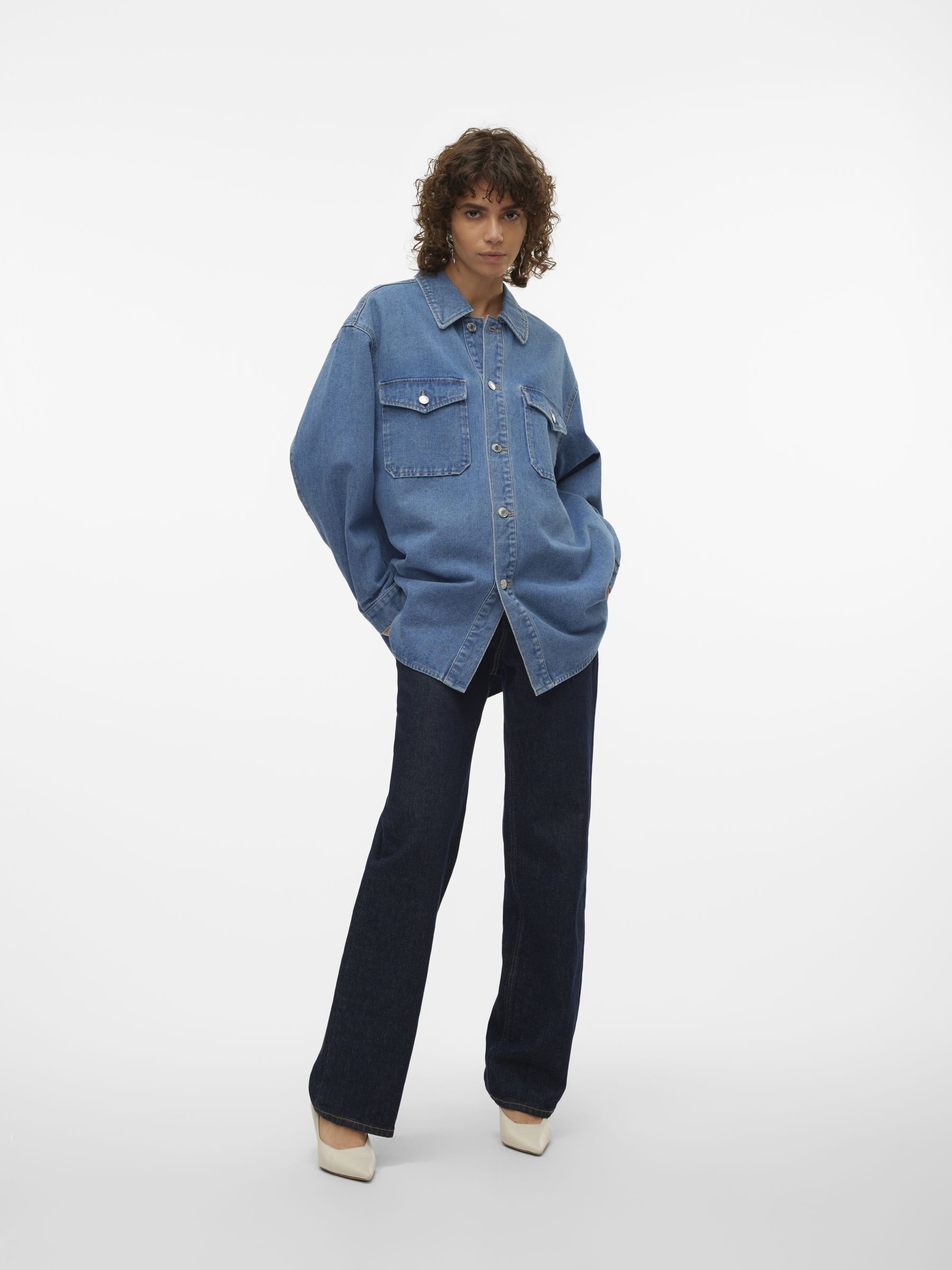 Vero Moda Jeansbluse »VMNAYA OVERSIZED DENIM SHIRT MIX NOOS«