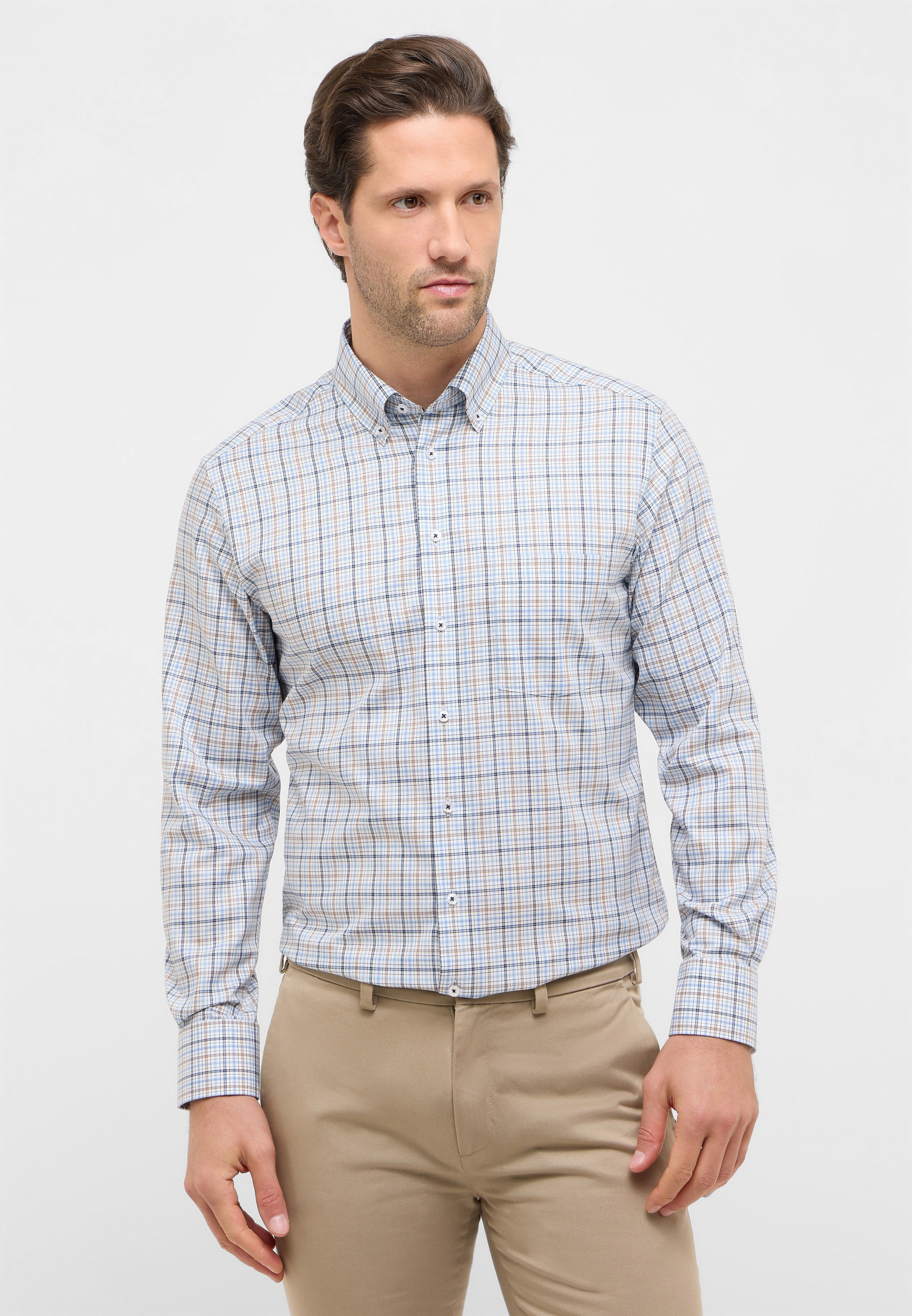 Eterna Langarmhemd »MODERN FIT« NON IRON (bügelfrei)