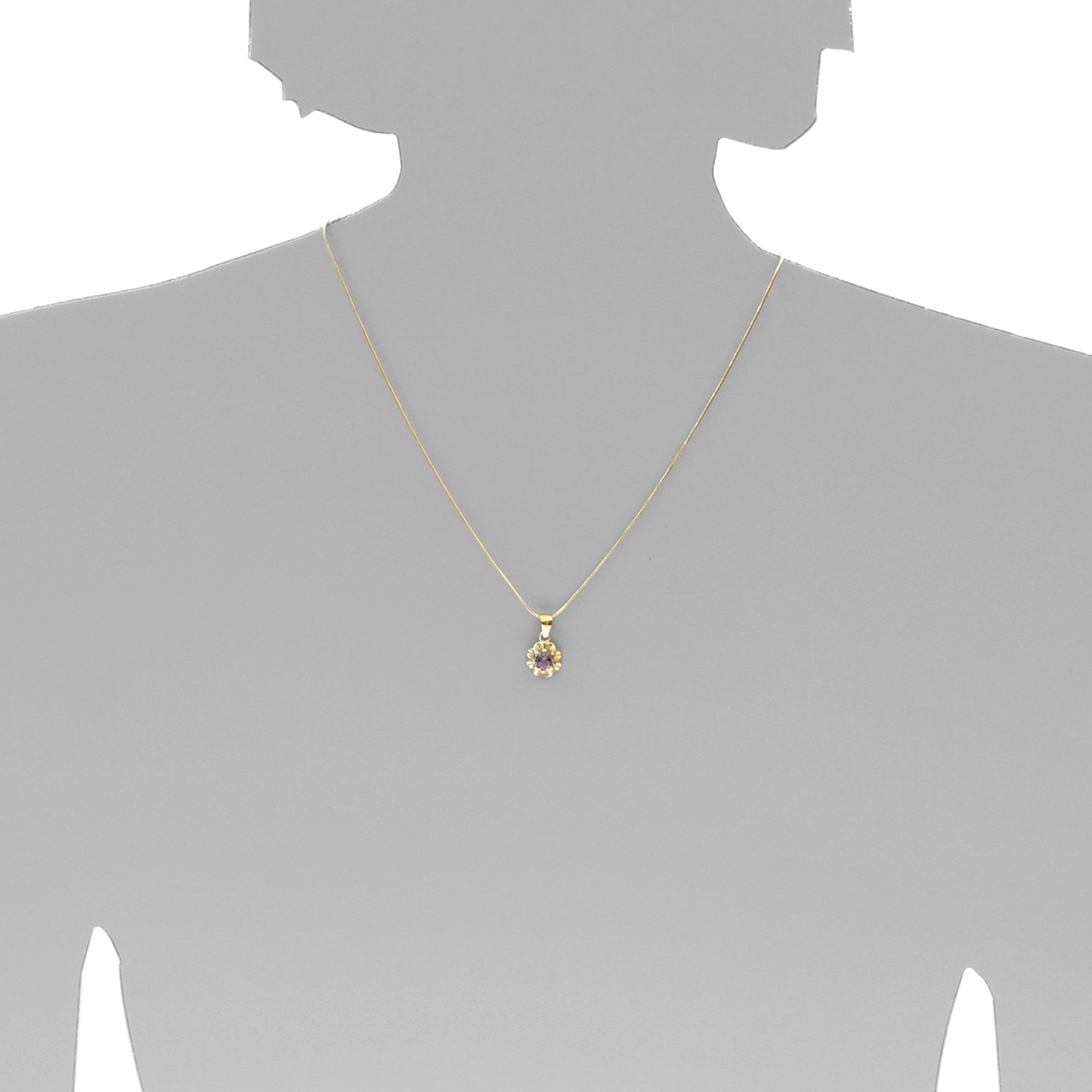 OSTSEE-SCHMUCK Kettenanhänger »- Pia 6 mm - Gold 333/000 - Amethyst«