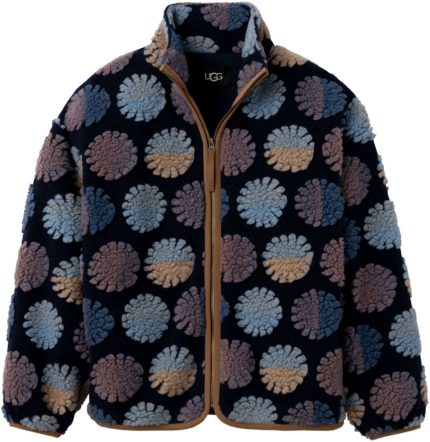 UGG Plüschjacke »Marlene UGGfluff Jacket Sun«, mit großem Allover-Muster