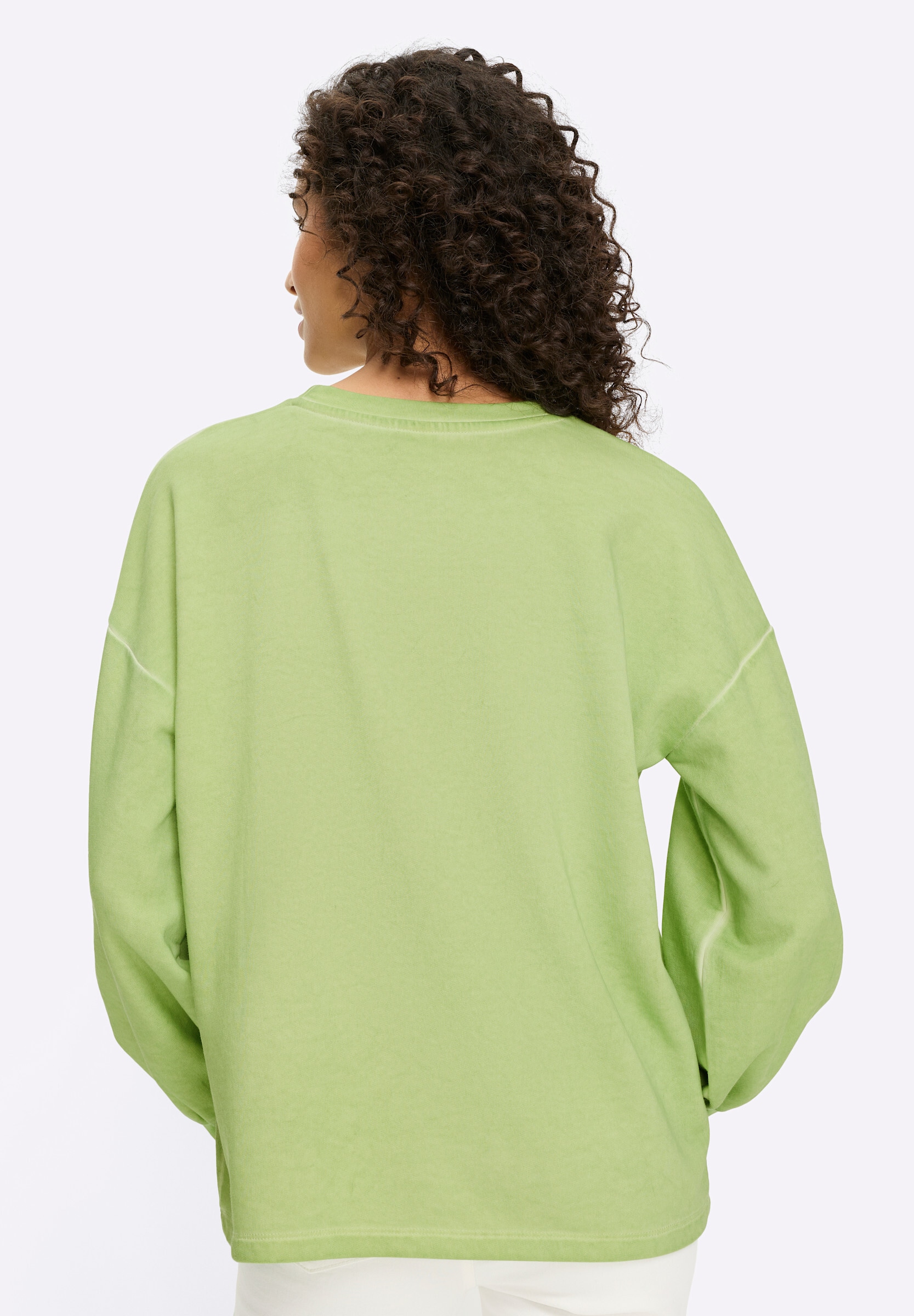 heine Sweatshirt »Sweatshirt Sweatshirt mit Oil-dyed-Waschung«
