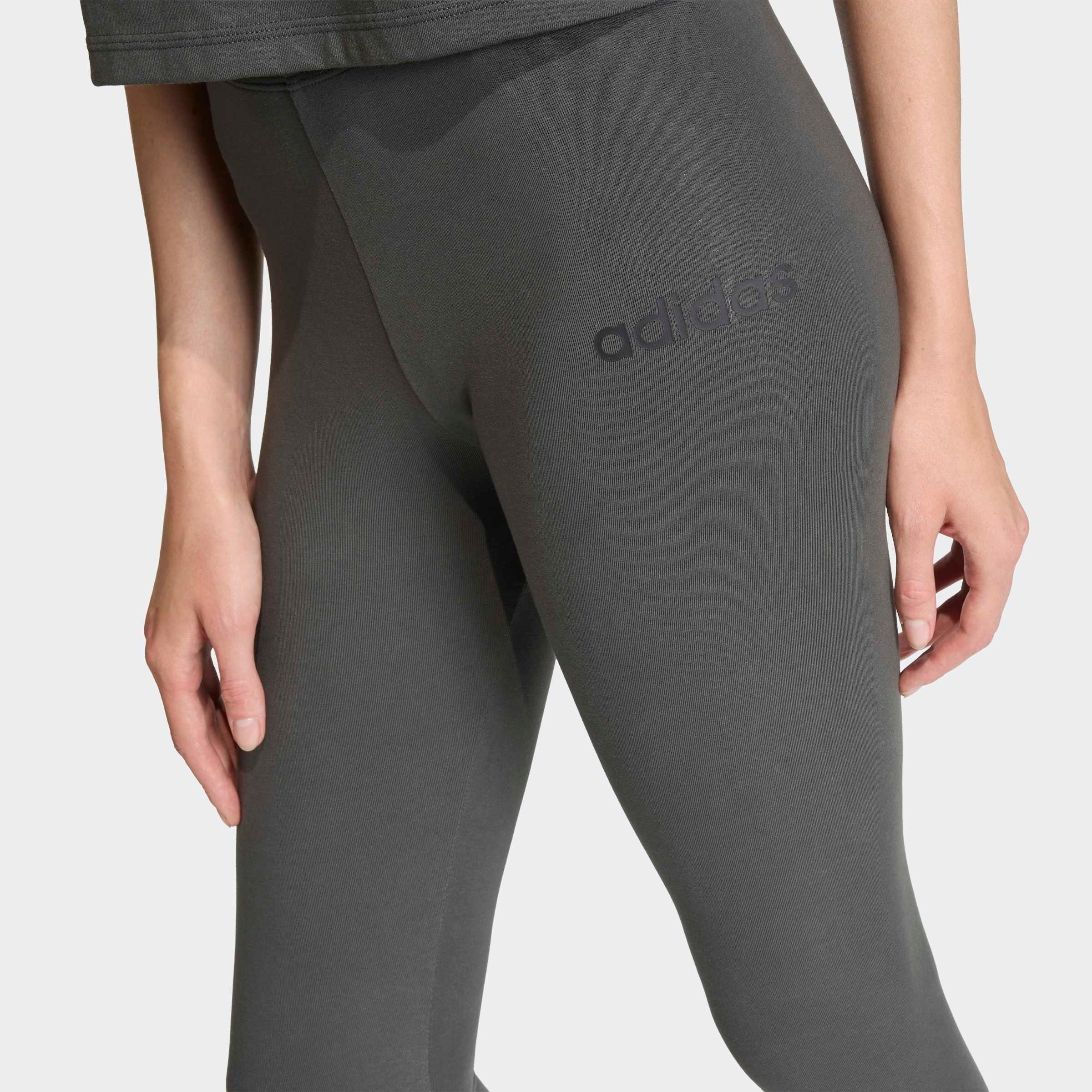 adidas Sportswear Leggings »W LIN SJ LEG«  aus Baumwollmaterial mit Stretchanteil, hoher Bund, ohne Verschluss