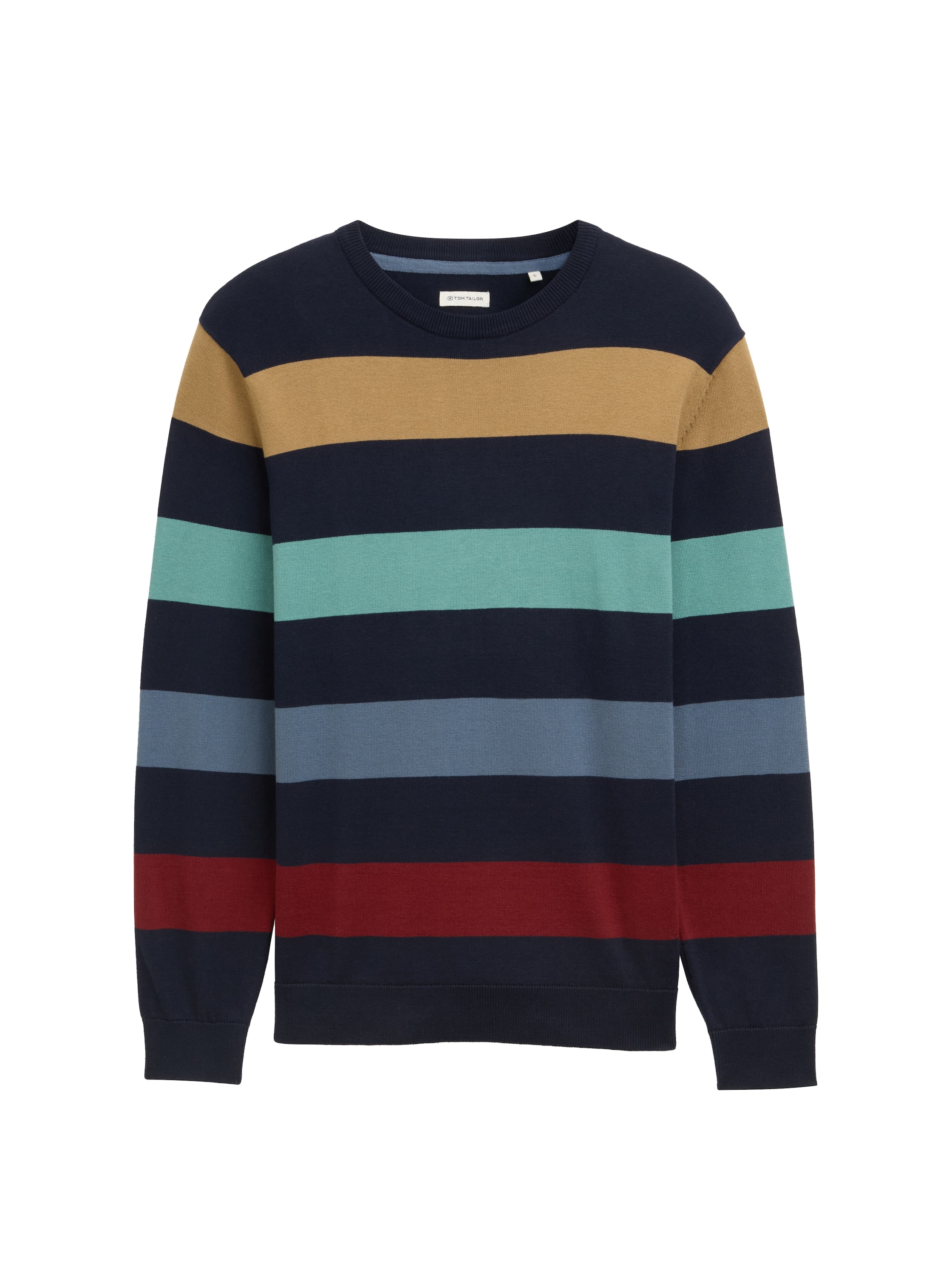 TOM TAILOR Strickpullover, mit Blockstreifen