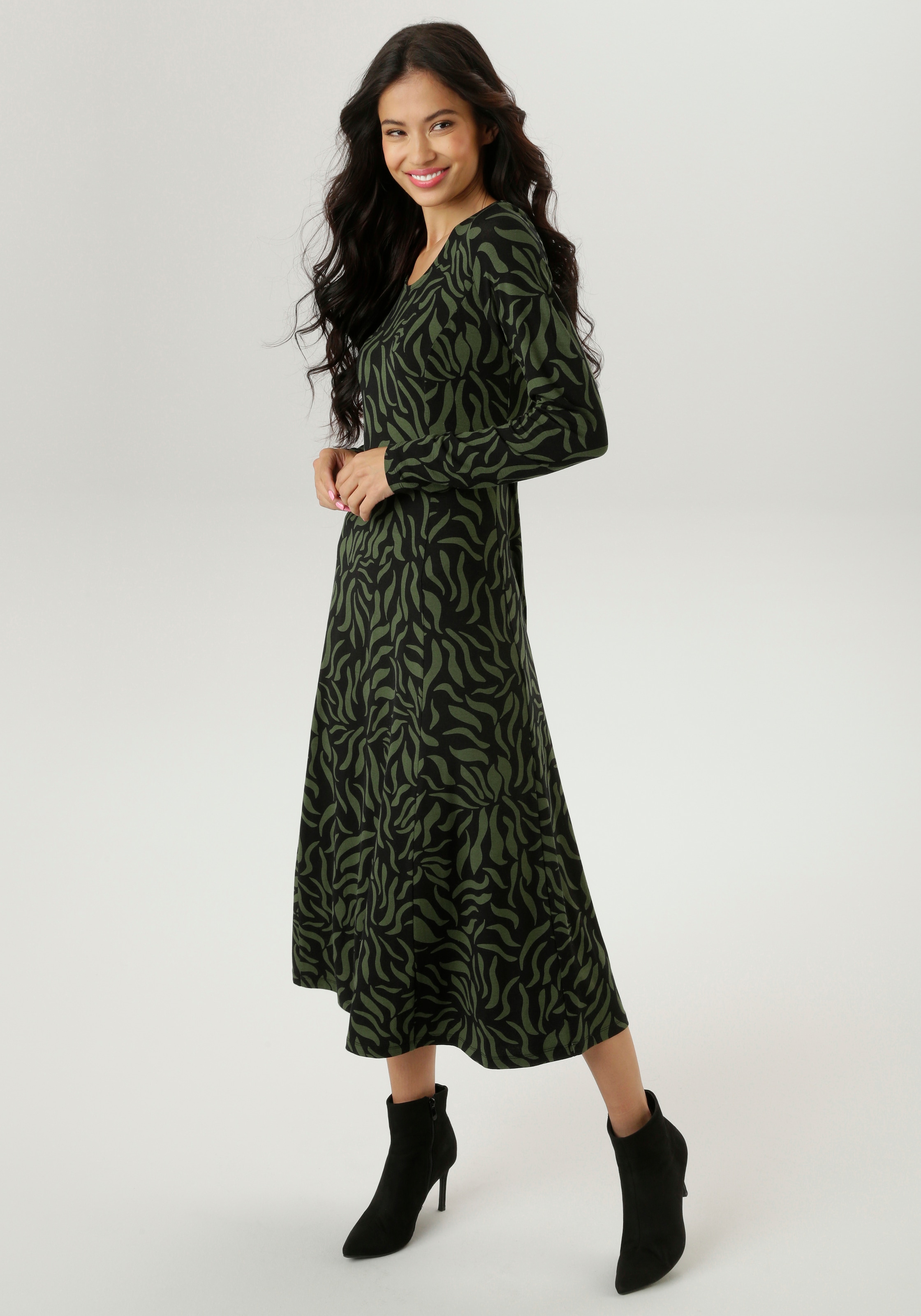 Aniston SELECTED Midikleid, in leichter A-Linien-Form - NEUE KOLLEKTION