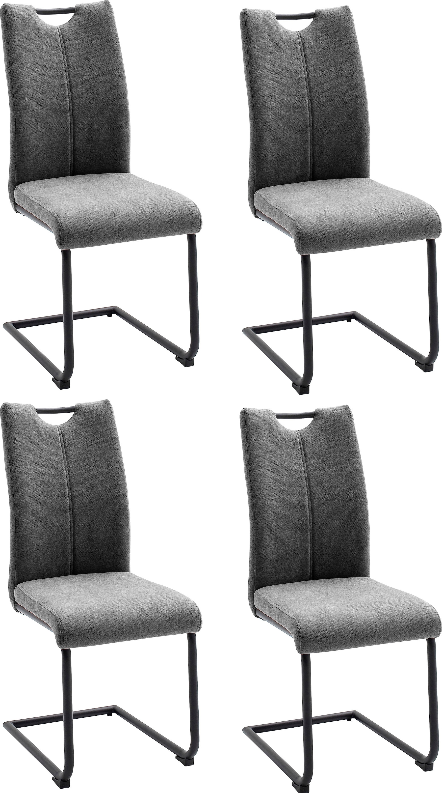 MCA furniture »Adana«, kg 120 4 online St., mit belastbar 4er-Set kaufen Freischwinger bis Stoffbezug