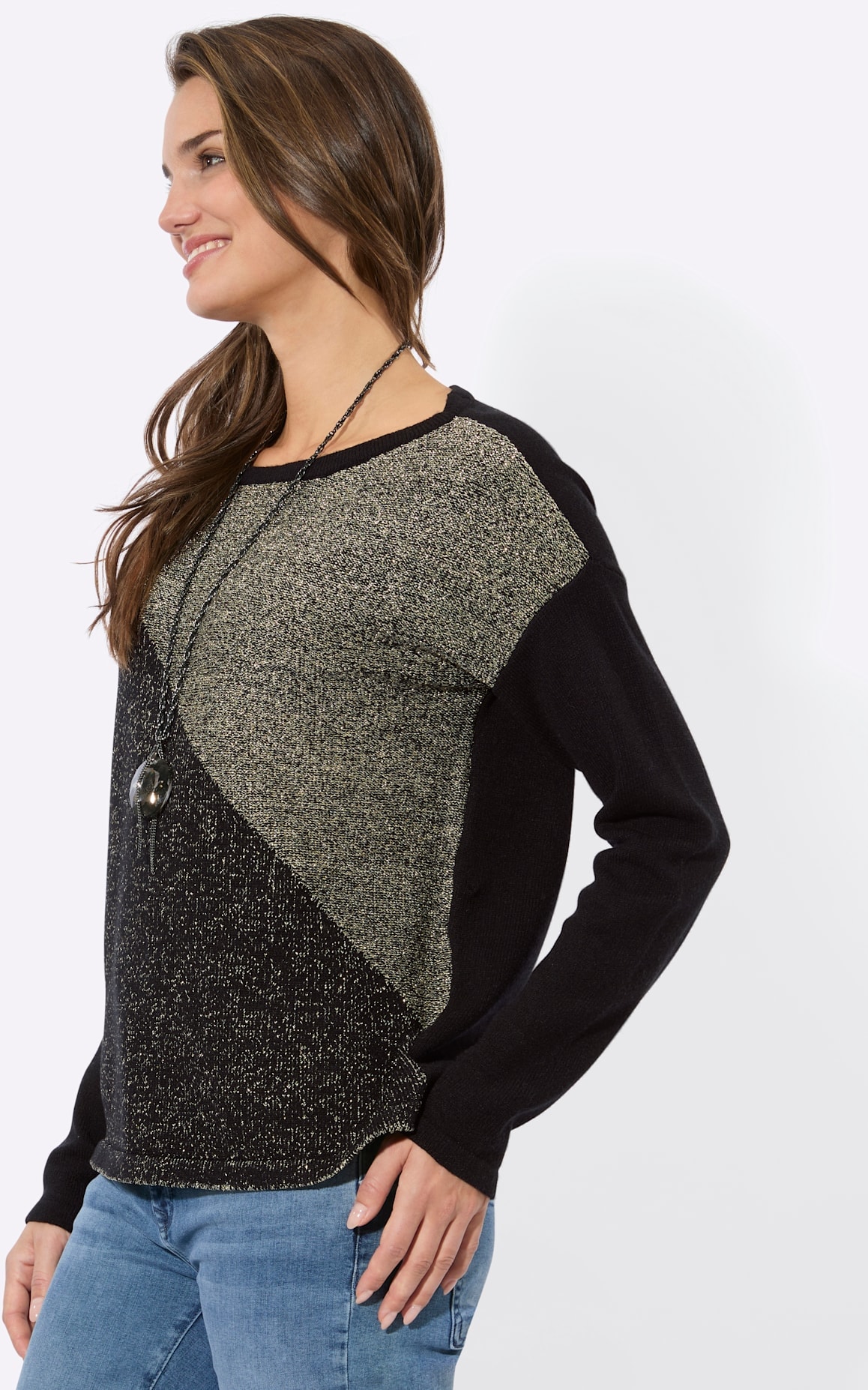 Inspirationen Rundhalspullover »Rundhals-Pullover«