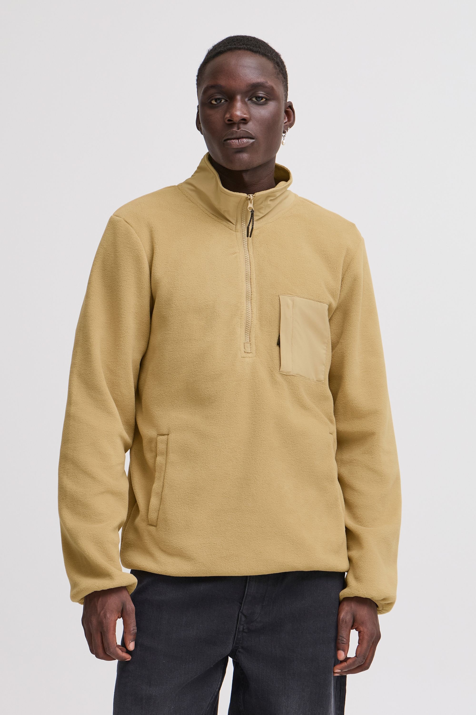 Blend Fleecejacke »Fleecejacke BHBROOKS Sweatshirt halfzipp«
