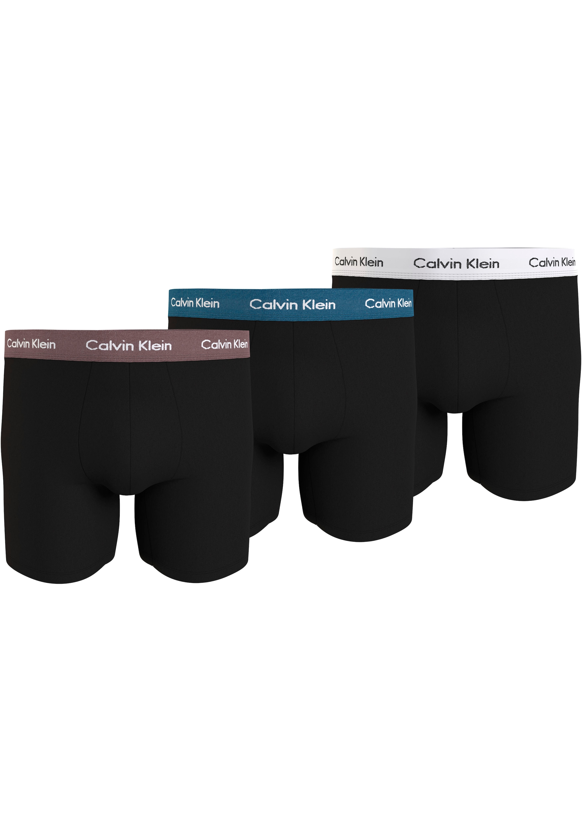 Calvin Klein Boxer »BOXER BRIEF 3PK«, (Packung, 3 St., 3er-Pack), mit  kontrastfarbenem Bund bei OTTO