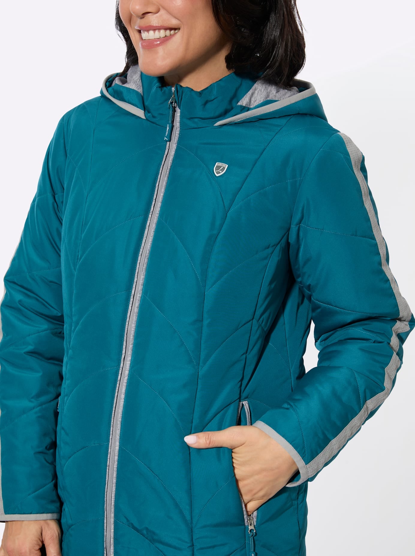 Casual Looks Steppjacke mit Kapuze