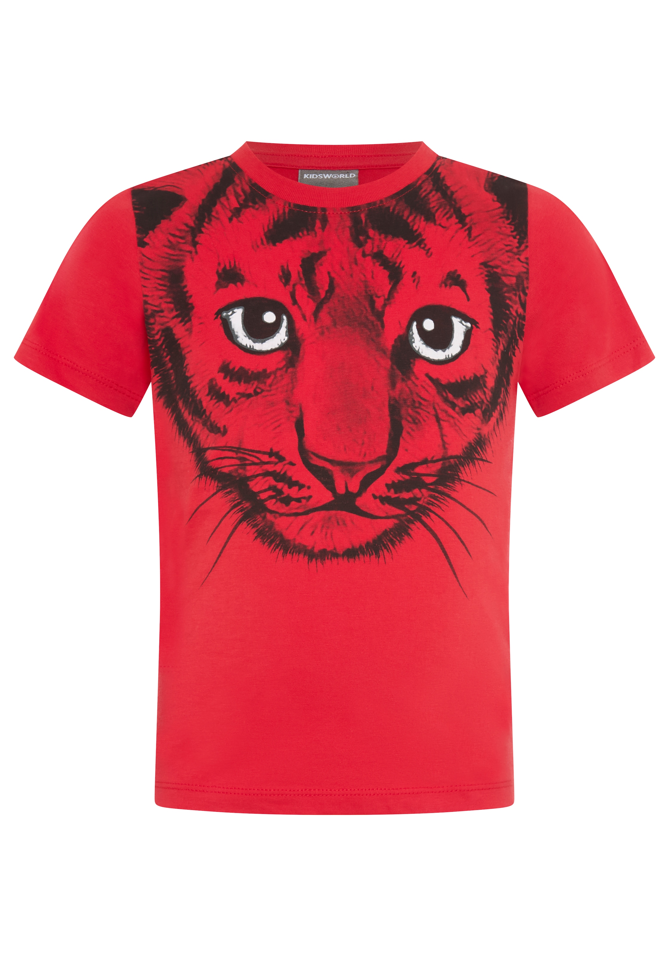 KIDSWORLD T-Shirt »Mit tollem Druck: LITTLE TIGER« Kurzarm,  Basic-Passform,  mit peppigem Druck,  Rundhalsausschnitt