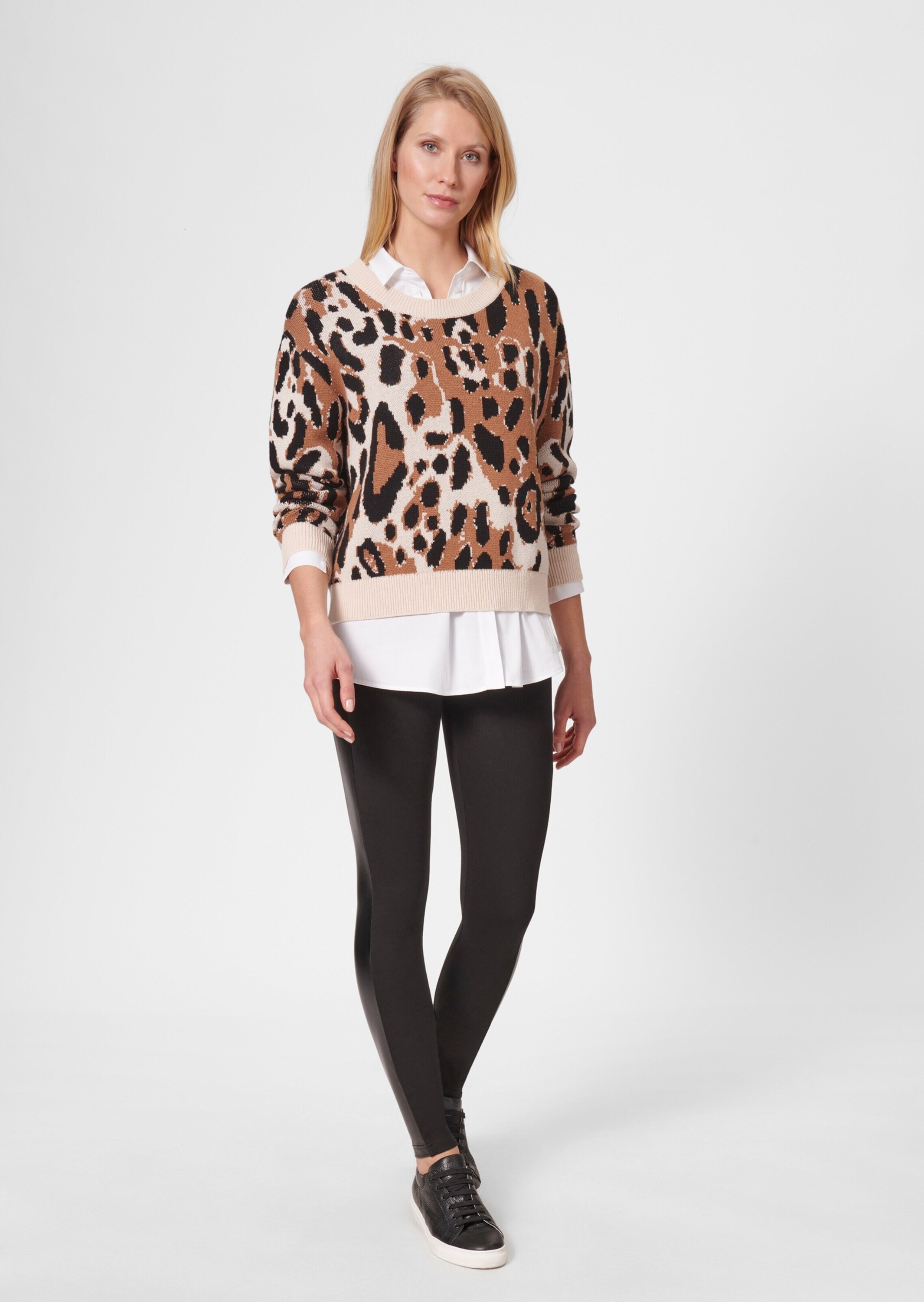 MADELEINE Longpullover »Pullover Pullover mit Animalmuster«