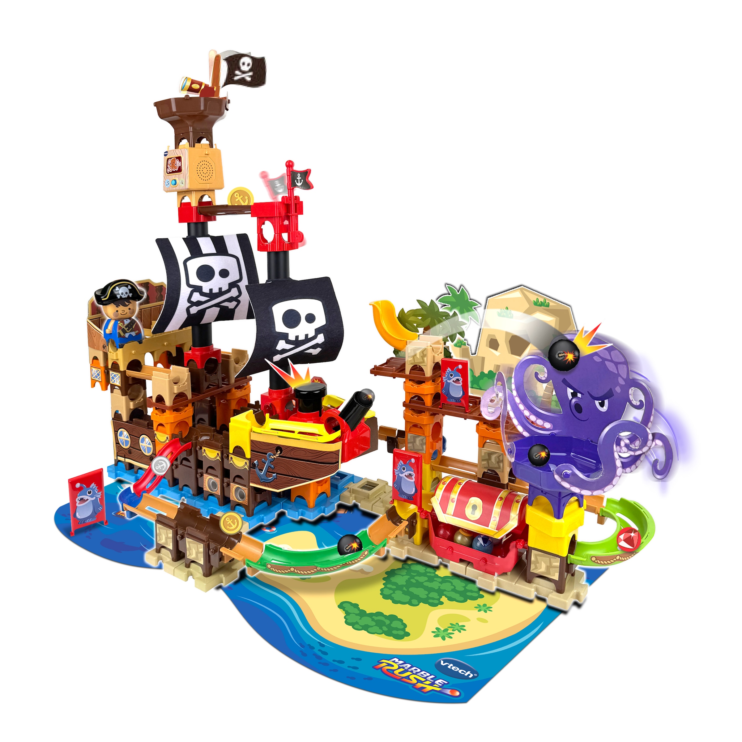 Vtech® Kugelbahn »Marble Rush - Piratenschiff Set« mit Sound
