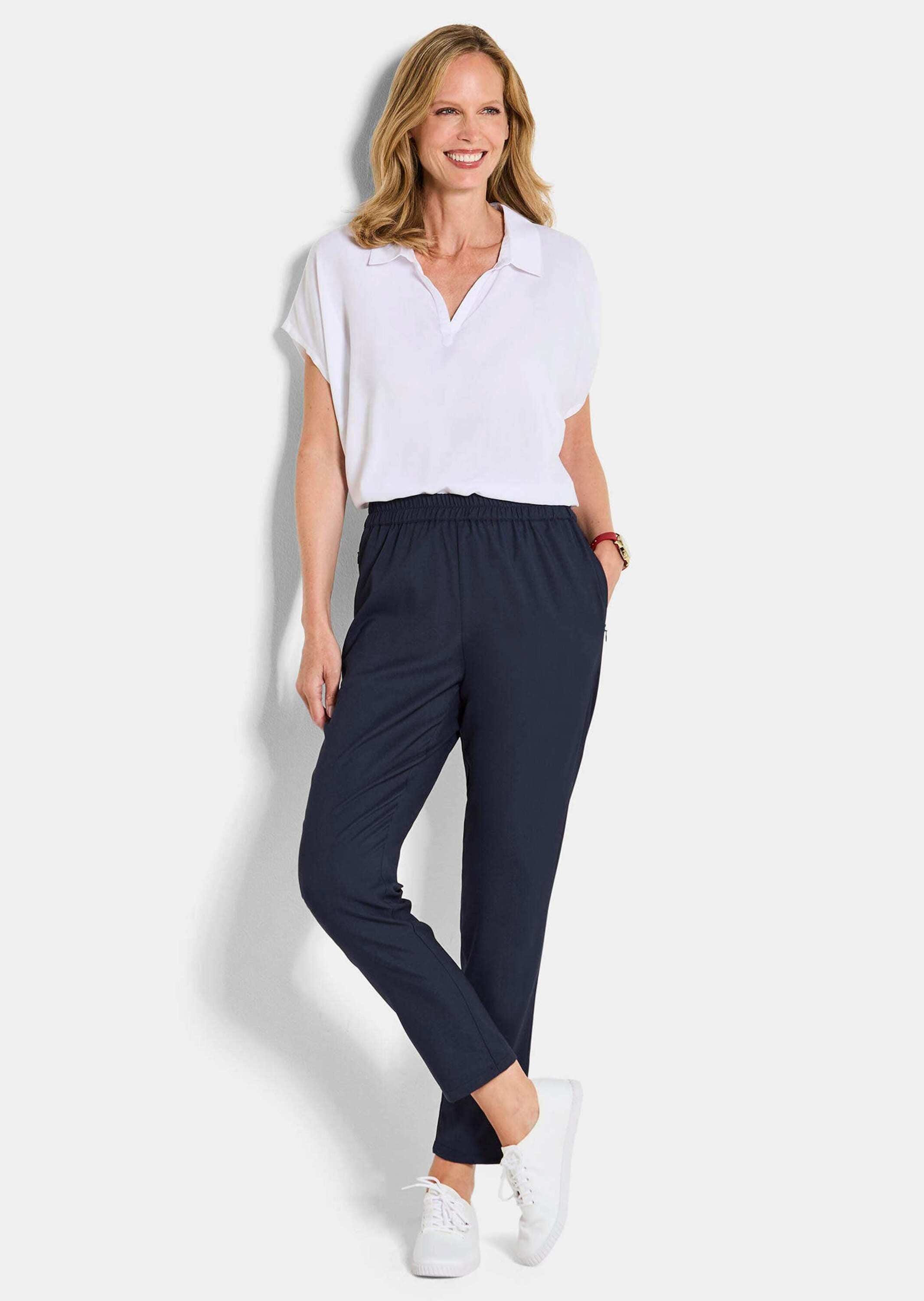 GOLDNER Stoffhose »Hose SARA mit Reißverschlusstaschen«