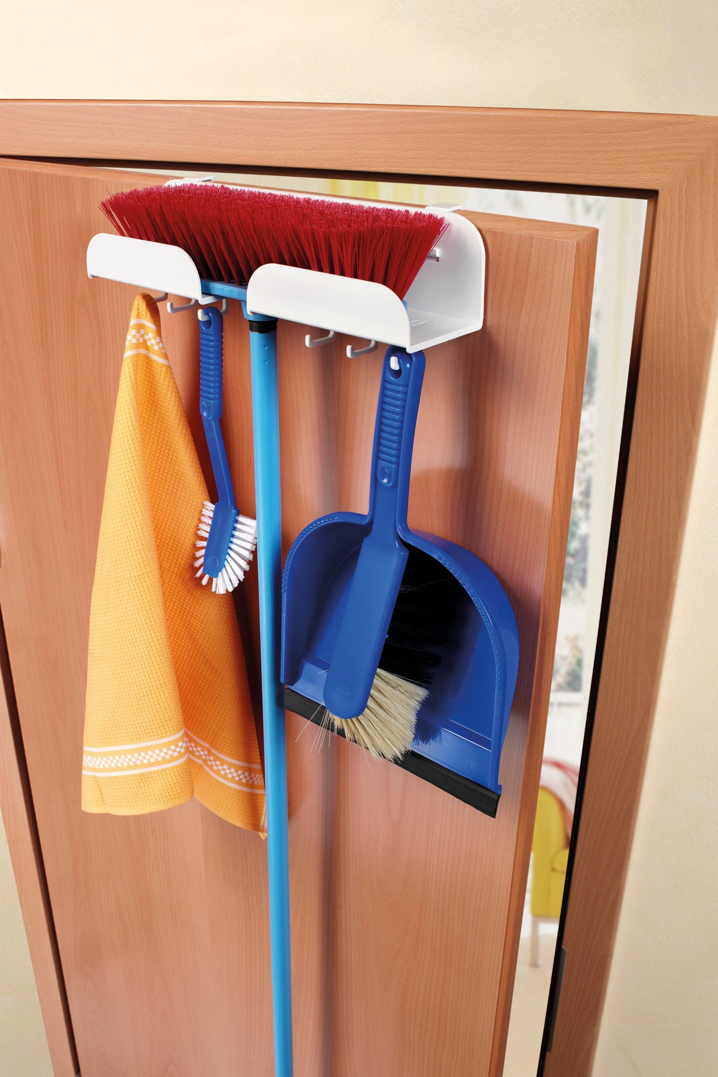 Ruco Türhaken Besenhalter für Tür und Wand, 2 Stück