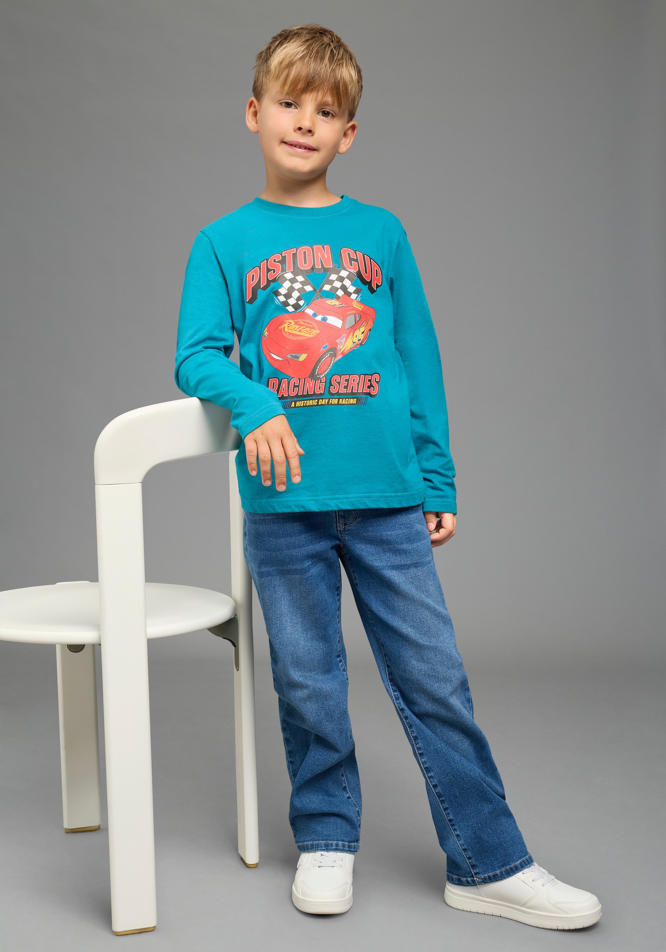 KIDSWORLD Langarmshirt »CARS Lightning McQueen Shirt, Disney« Disney-Shirt, Basic-Passform, Langarm, modischer Stil