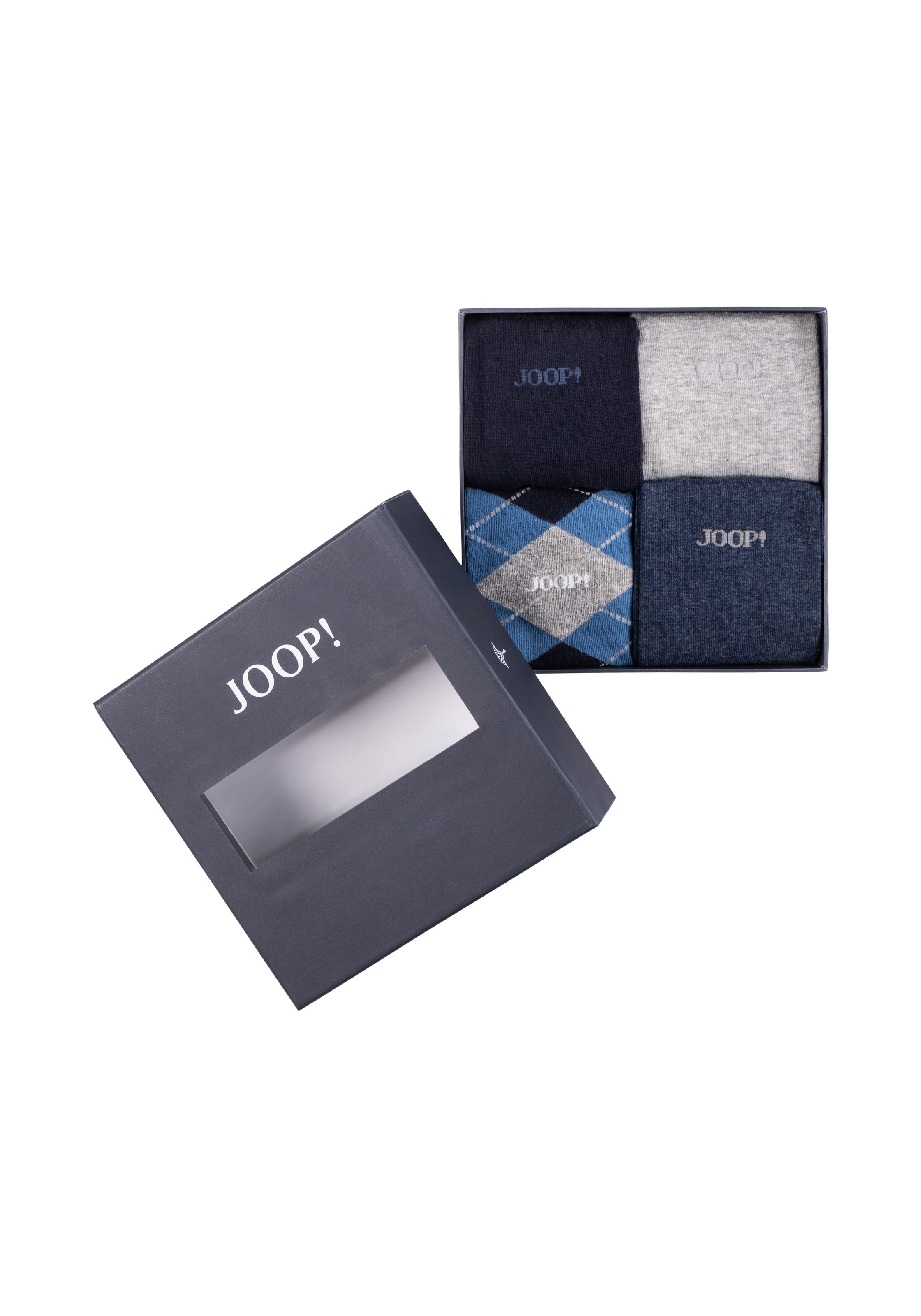 JOOP! Socken »premium essentials« 4 Paar, 4 Paar tlg. mit elastischem Bund
