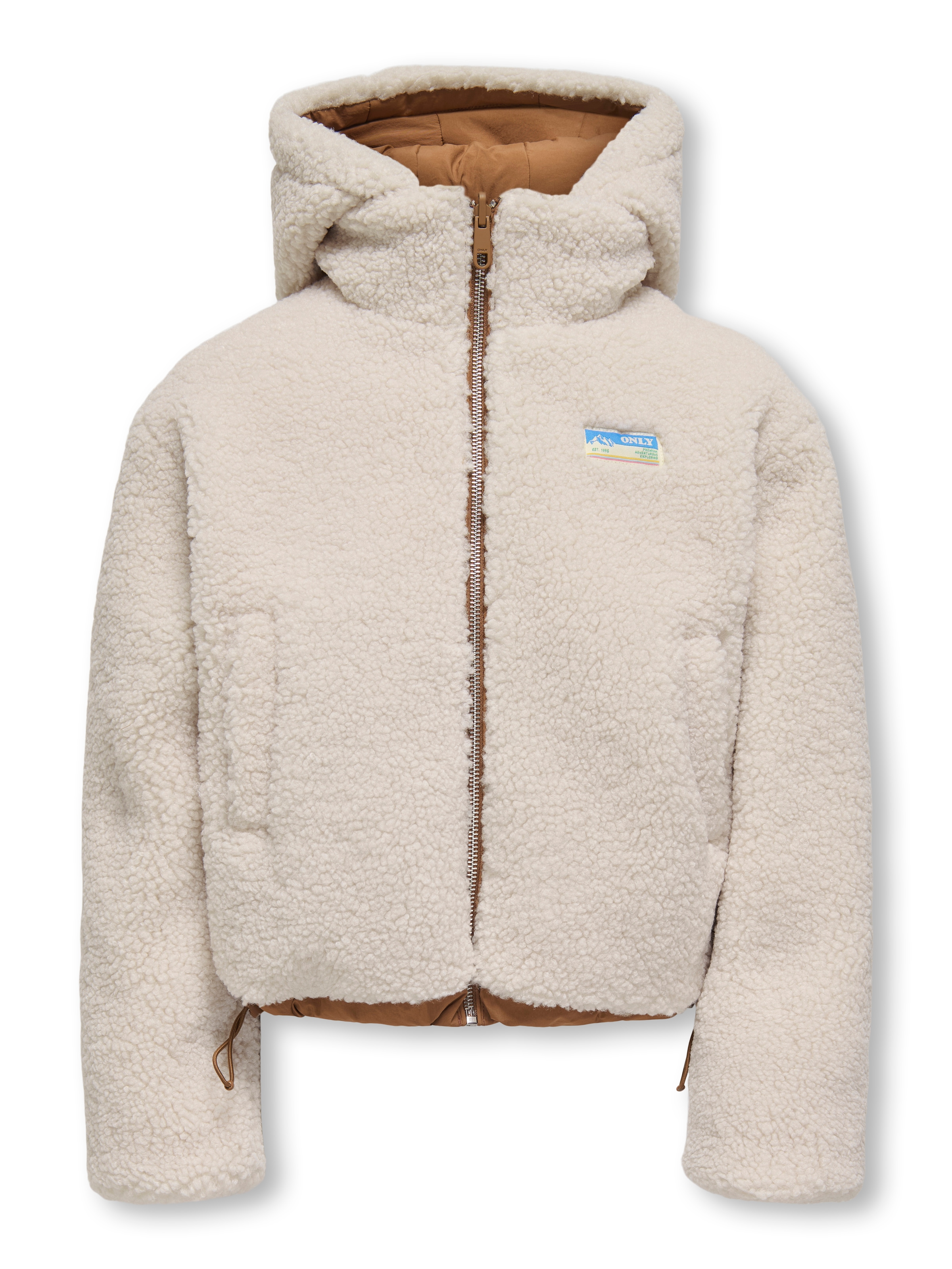 KIDS ONLY Steppjacke »KOGMARIA REVERSIBLE PUFFER JACKET OTW«, mit Kapuze, als Plüschjacke oder Steppjacke tragbar