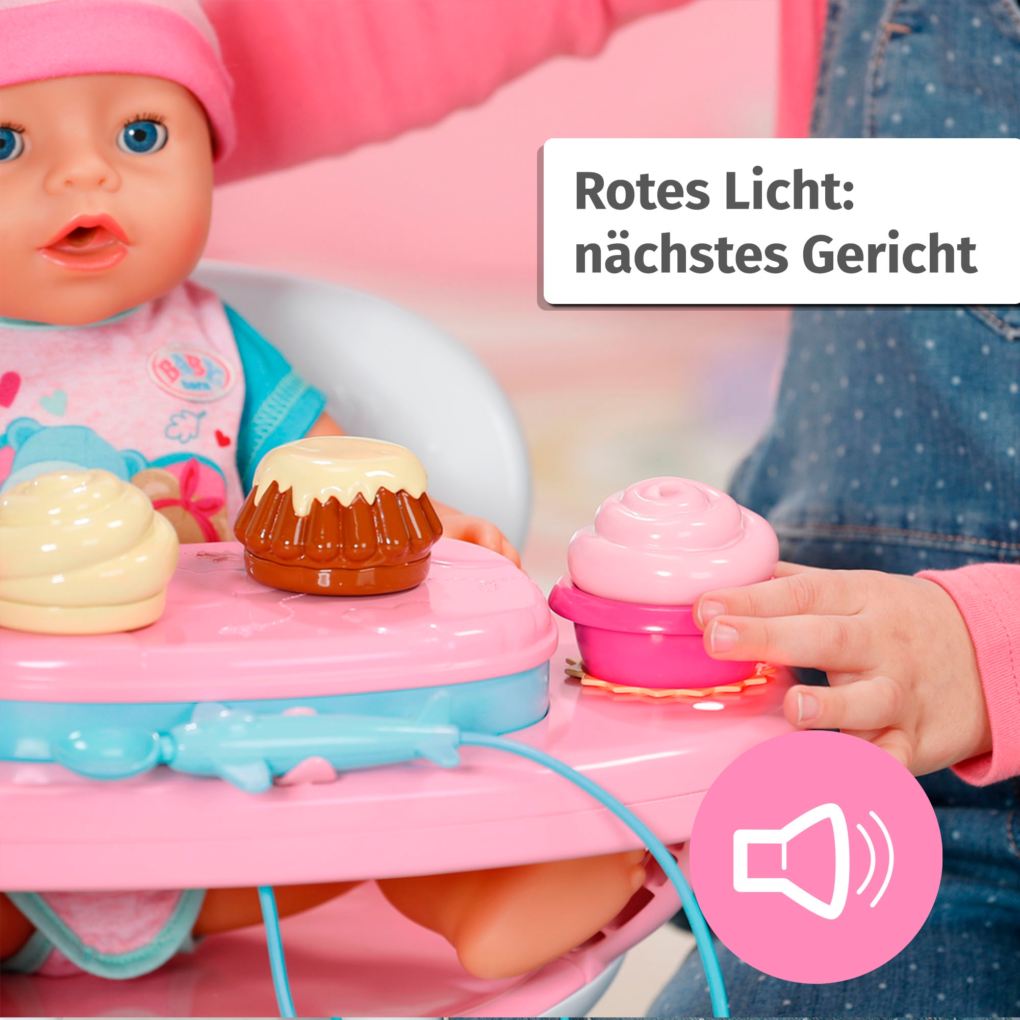 Baby Born Puppentisch »Füttertisch«, mit Licht- & Soundeffekten