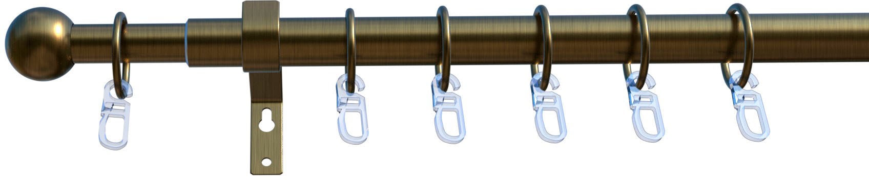 indeko Gardinenstange »Formentor« Ø 20 mm 1 läufig-läufig ausziehbar stufenlos verstellbare Teleskopstange