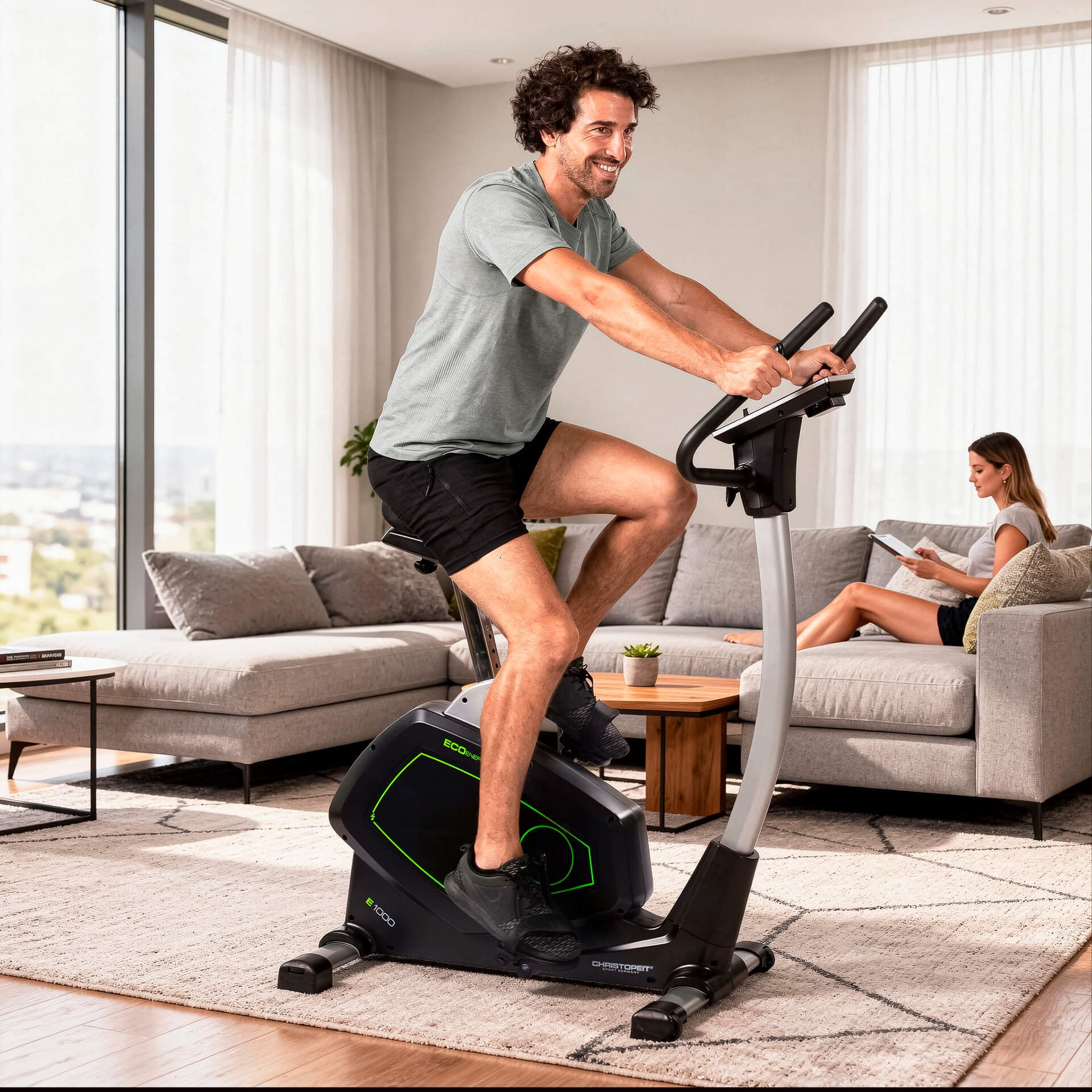Christopeit Sport® Ergometer »Eco 1000« 150 kg max. Benutzergewicht, Fahrrad, 24 Widerstandsstufen