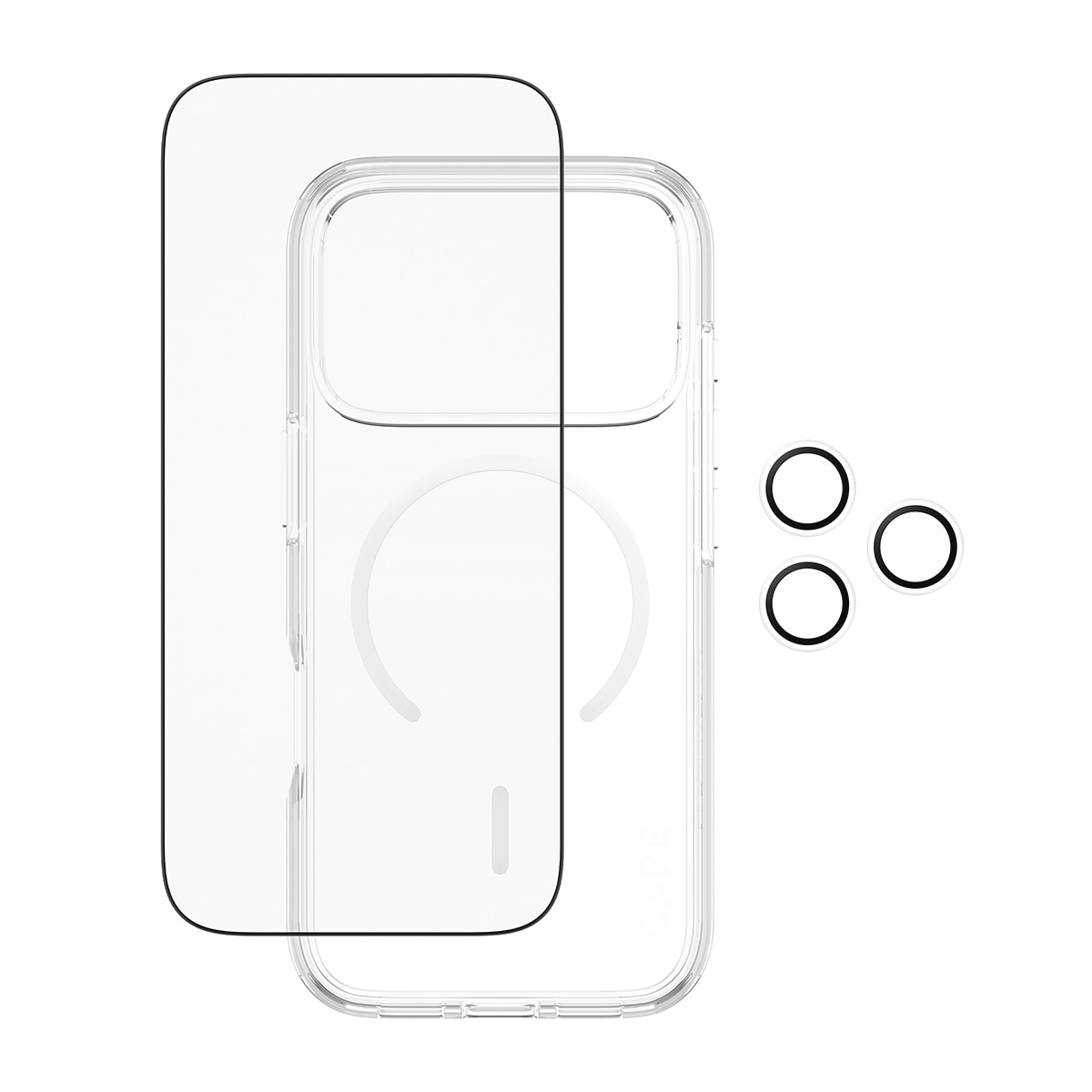 CARE by PanzerGlass Handyhülle »3-in-1 Flagship Explorer Bundle Apple iPhone 17 Pro« Apple iPhone 17 Pro Backcover, Schutzhülle, Handyschutzhülle, Case, Schutzcase, stoßfest