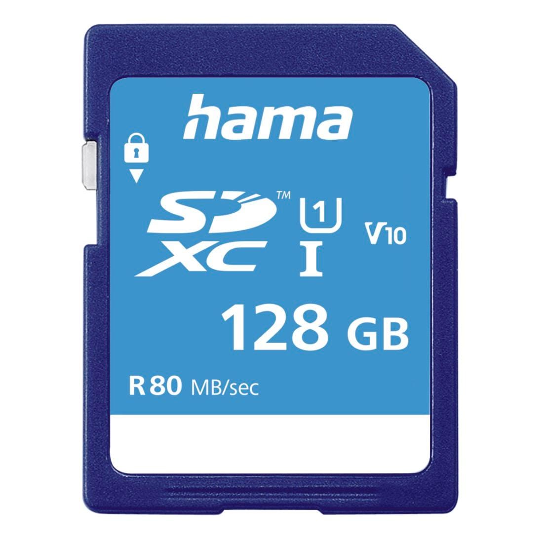 Hama Speicherkarte »SD Karte in blau, Größe 128 GB