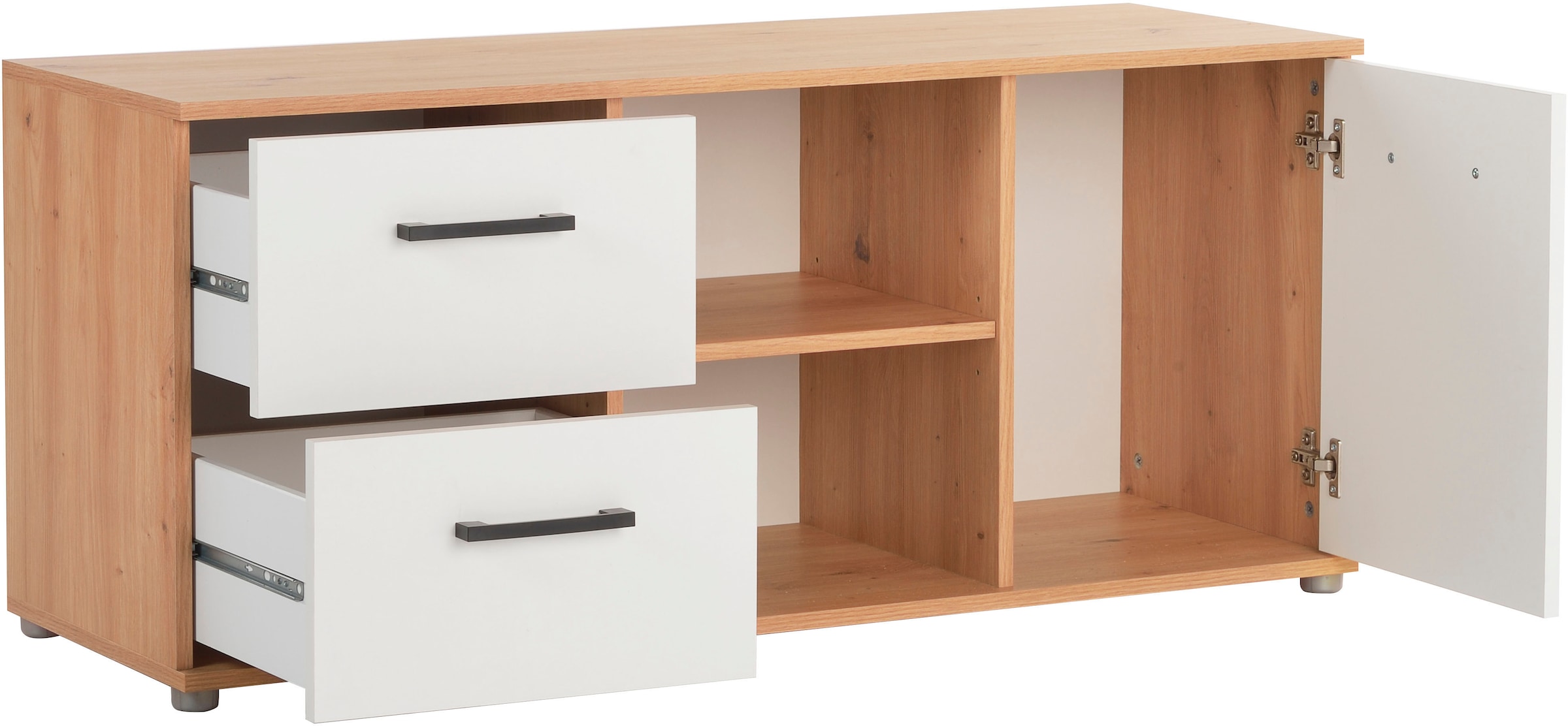 arthur berndt Jugendzimmer-Set »»Bente« 5-teilig« 5 tlg. Artisan Oak Nb/Weiß
