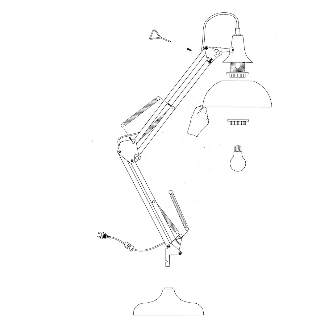 EGLO Schreibtischlampe »BORGILLIO«, 1 flammig-flammig