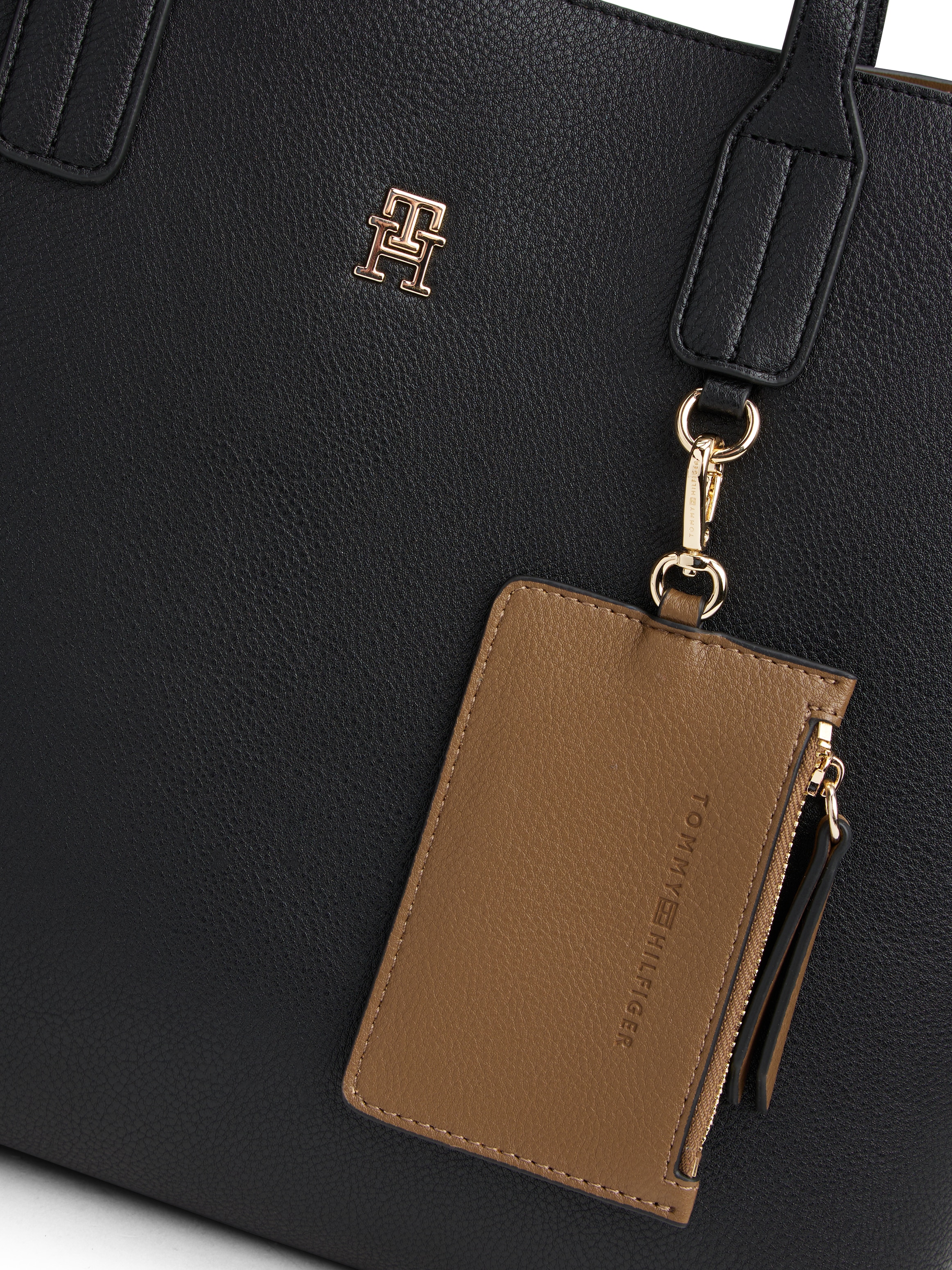 Tommy Hilfiger Satchel »TH ICON SATCHEL« , Damen Umhängetasche, Tragetasche, Shopper mit TH-Logo