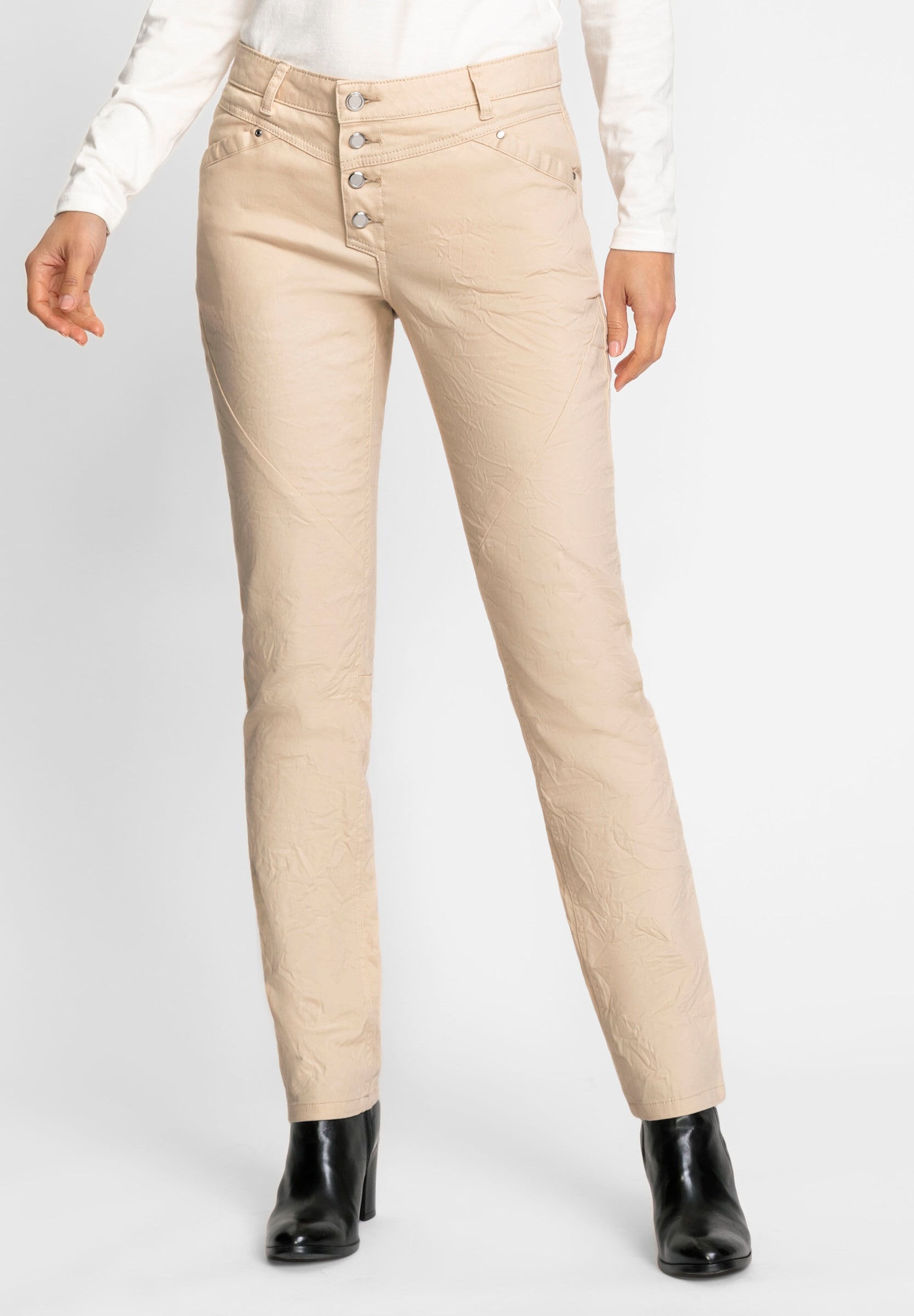 Witt Bequeme Jeans »Jeans Jeans mit Knopfleiste statt Reißverschluss«