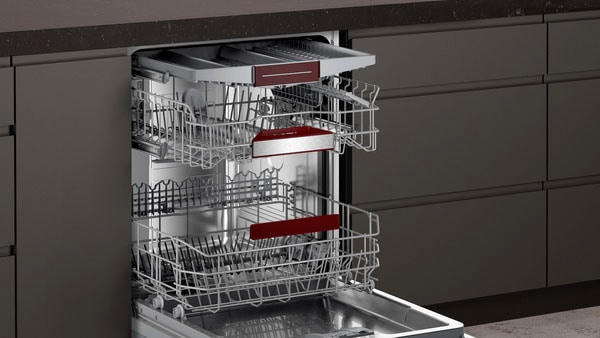 NEFF vollintegrierbarer Geschirrspüler N 50 »S155HCX29E«, 14 Maßgedecke, Time Light: auf den Boden projizierte Restlaufzeit