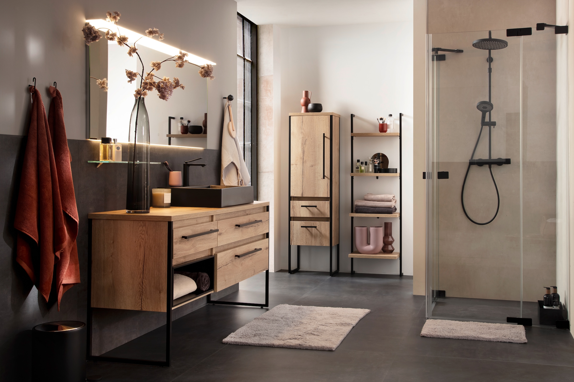 SCHÖNER WOHNEN-Kollektion Badematte »Bahamas  Uni« Höhe 30 mm fußbodenheizungsgeeignet beidseitig verwendbar