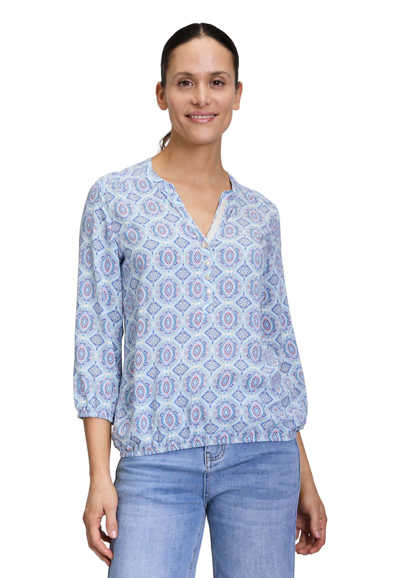 Cartoon Klassische Bluse »Casual-Bluse mit Muster«