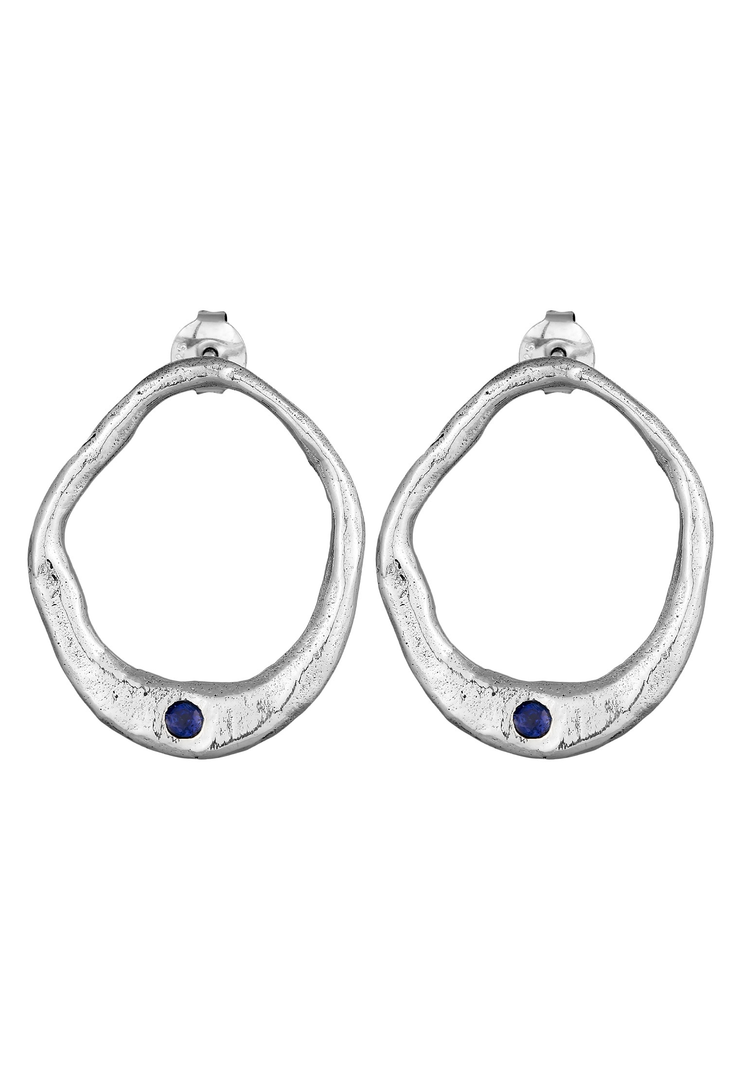 HAZE & GLORY Paar Creolen »Ohrringe Topas Ohrstecker - Lola 925 Silber«