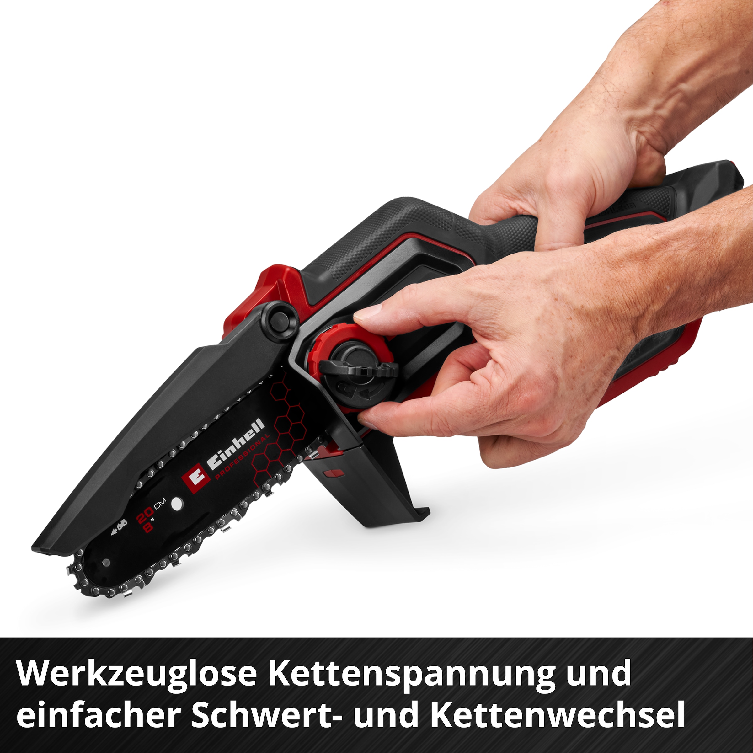 Einhell Akku-Kettensäge »PROFESSIONAL Akku-Astkettensäge »GP-PS 18/20 Li BL« (1x4,0Ah+)«, Inkl. Akku und Ladegerät