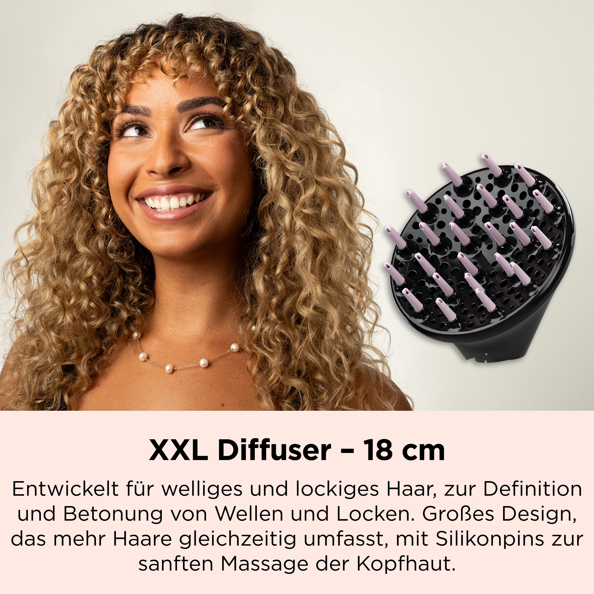 Revlon »One‑Step™ 5‑in‑1 Multi Air Styler Pink Titanium Edition, RVDR5376E« 5 Aufsätze Unbegrenzte Möglichkeiten dank 5 hochwertiger Stylingköpfe, mit Tasche