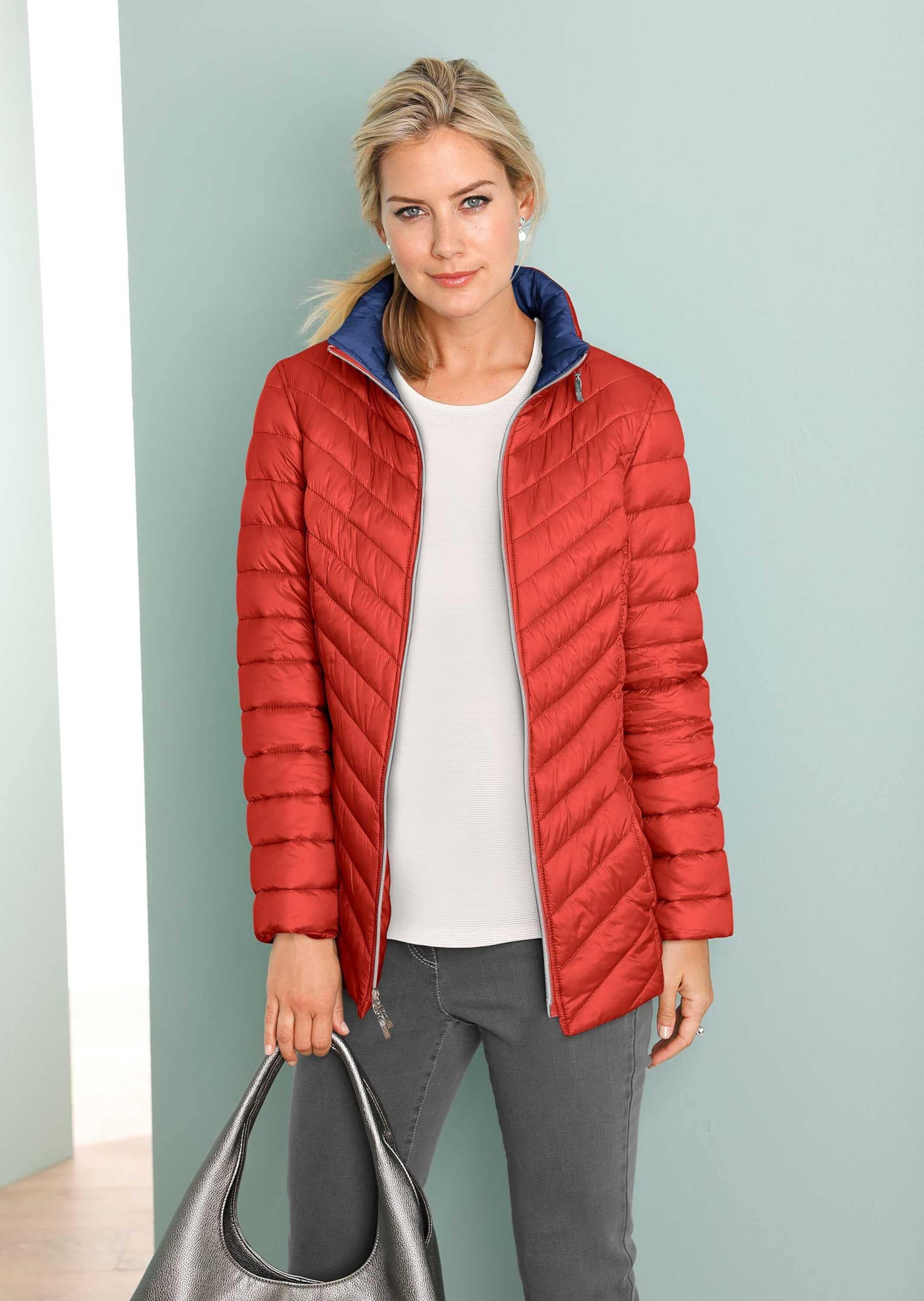 GOLDNER Steppjacke »Leichte Steppjacke in knitterarmer Ware« Leichte Wattierung mit Diagonalstepp