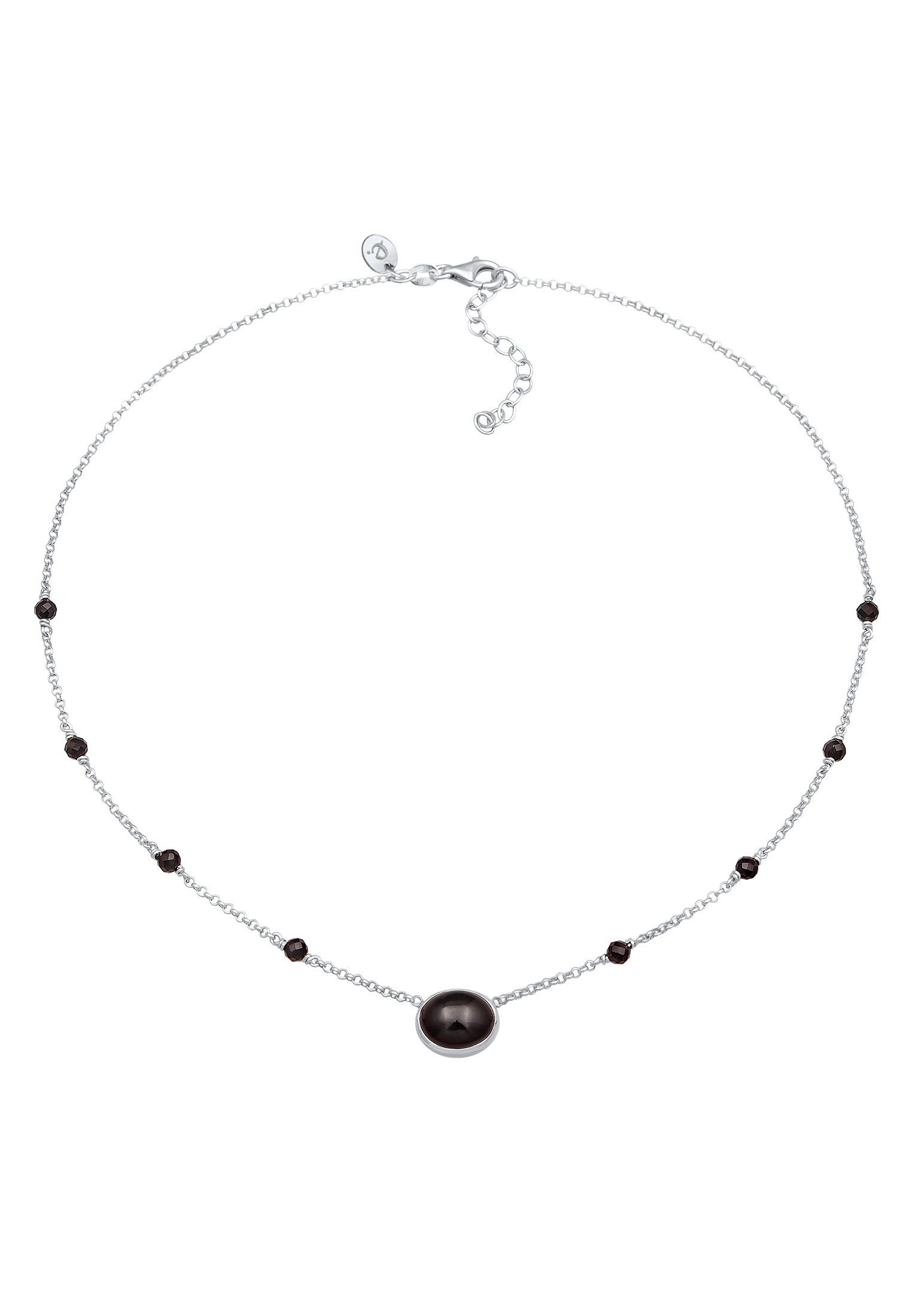 Elli Premium Choker »Halskette Onyx Edelstein Perlen Choker 925 Silber«