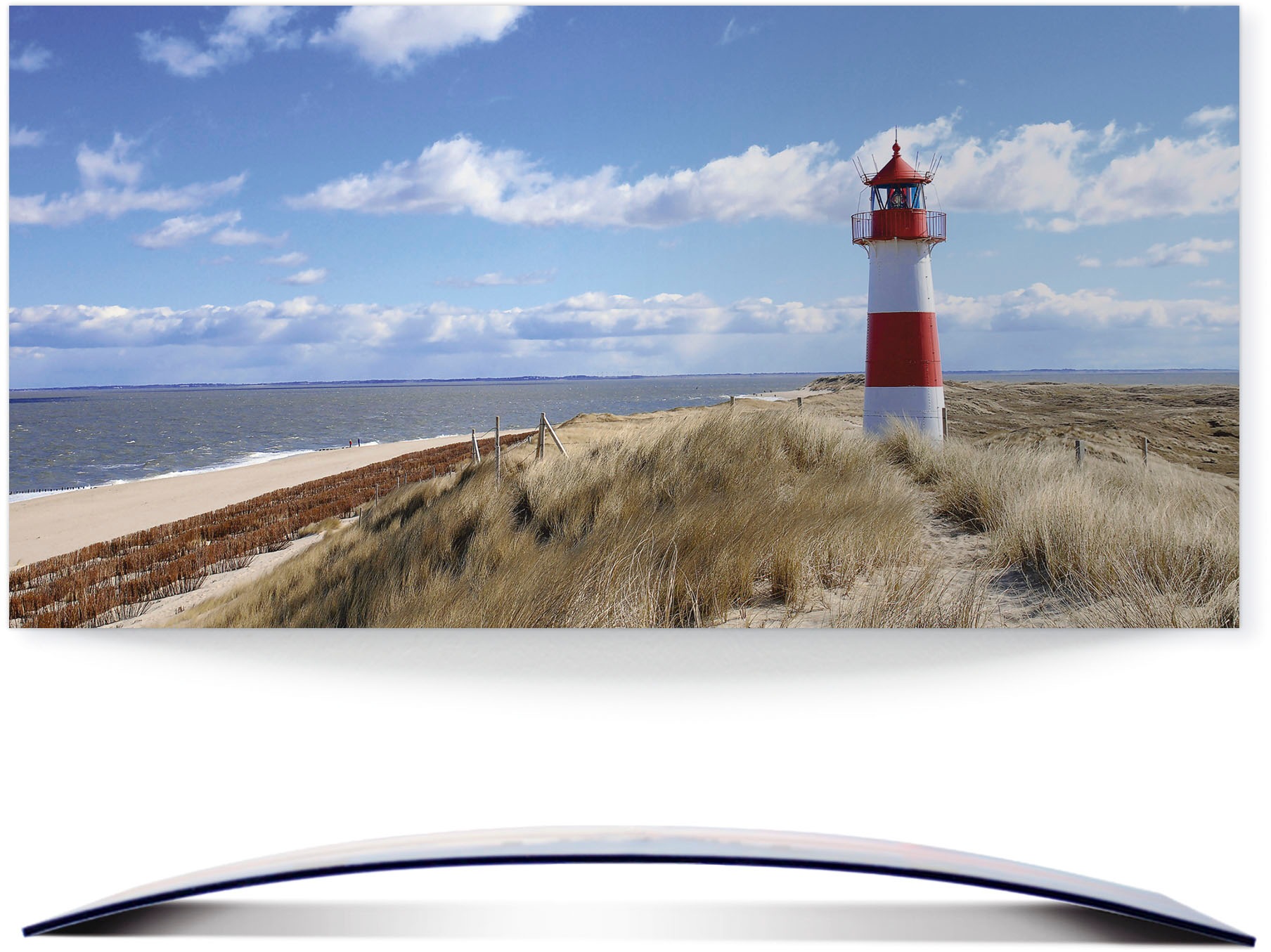 Artland Wandbild »Leuchtturm Sylt«, Gebäude, (1 St.), in vielen Größen & Produktarten - Alubild / Outdoorbild für den Außenbereich, Leinwandbild, Poster, Wandaufkleber / Wandtattoo auch für Badezimmer geeignet