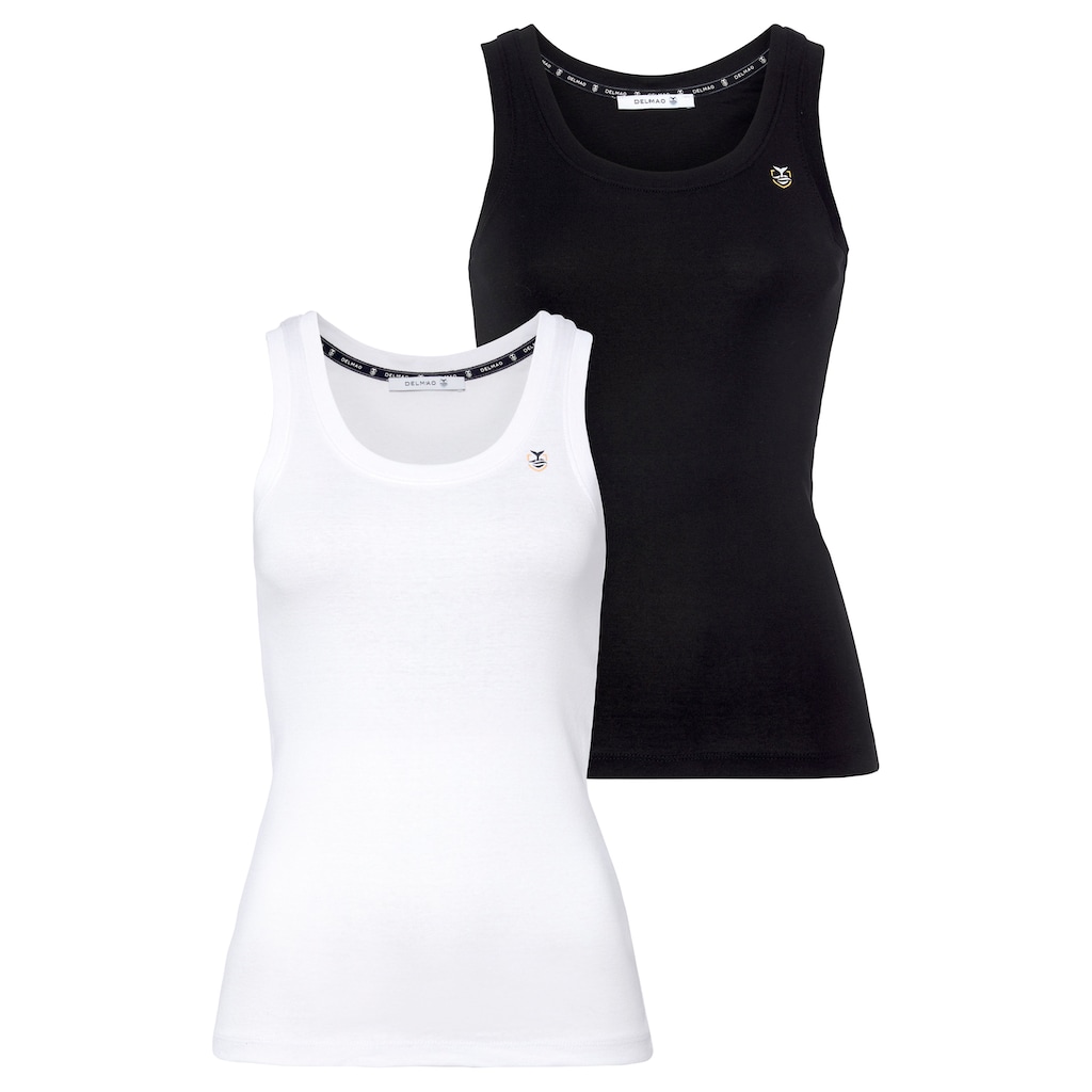 DELMAO Tanktop, (Spar-Set, 2 tlg., 2er-Pack)