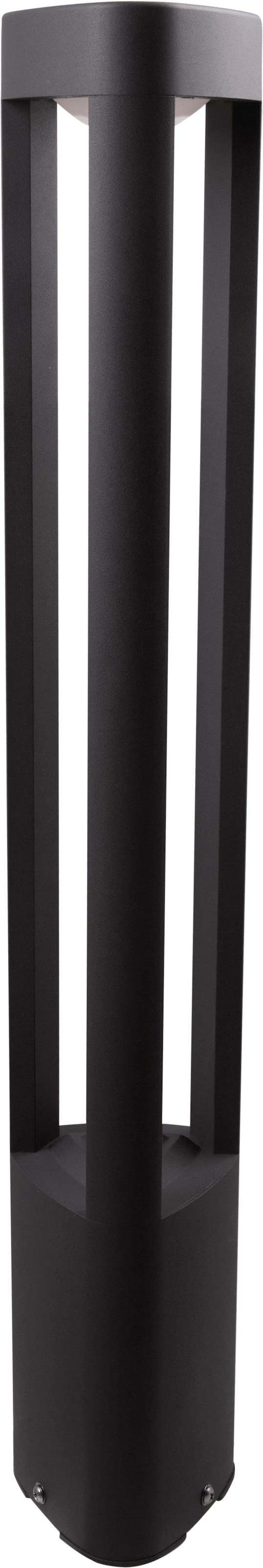 Heitronic LED Sockelleuchte »Maryland« LED-Board Warmweiß Pollerl-Außenlampe in grau, Größe Ø 12,8 cm Höhe: 80 cm