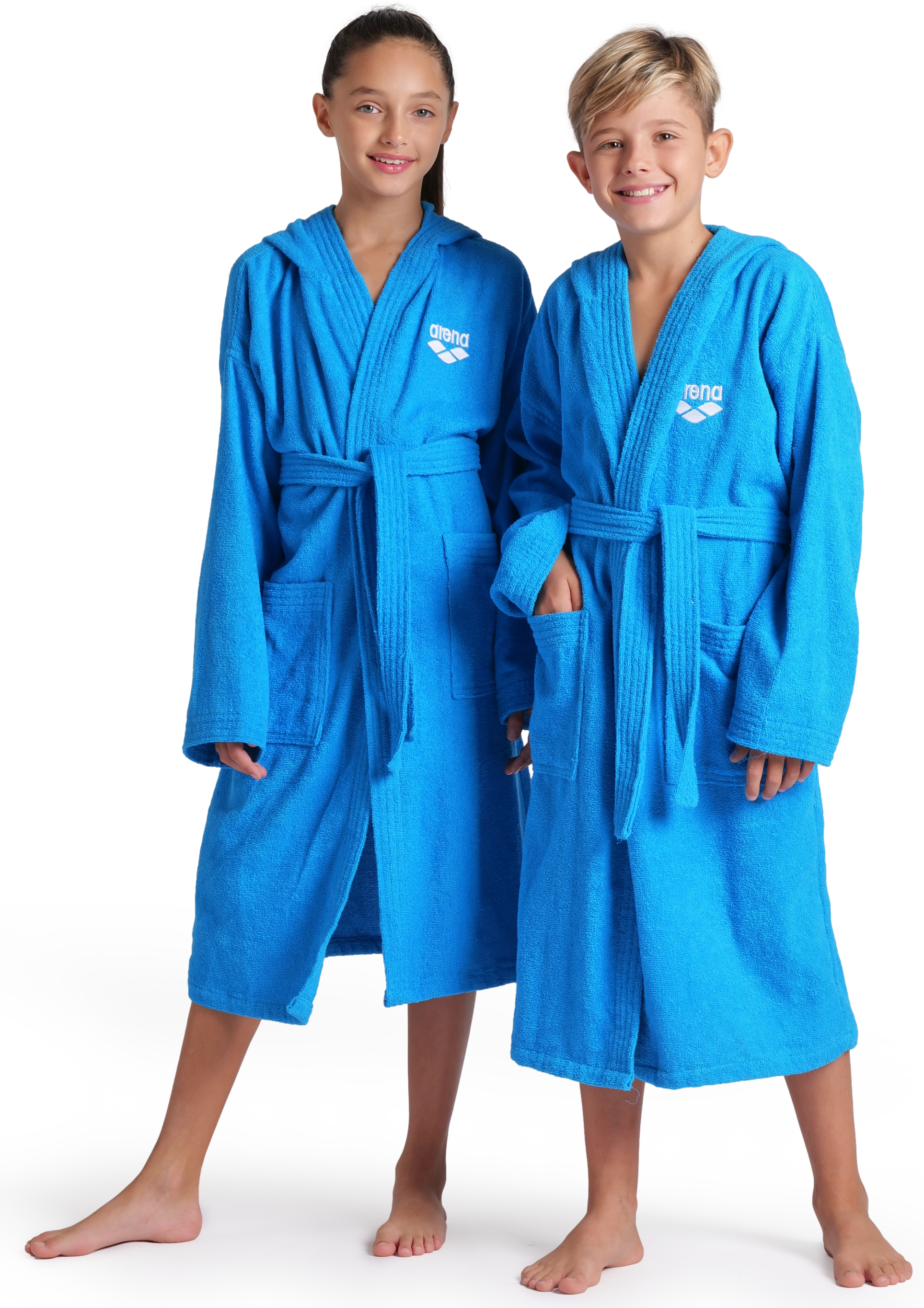 Arena Bademantel »arena Kinder Junior Zeppelin Bademantel« 1 Stk. Bademantel, Kinder, Mädchen, Jungen, Schwimmbad, weich, gemütlich