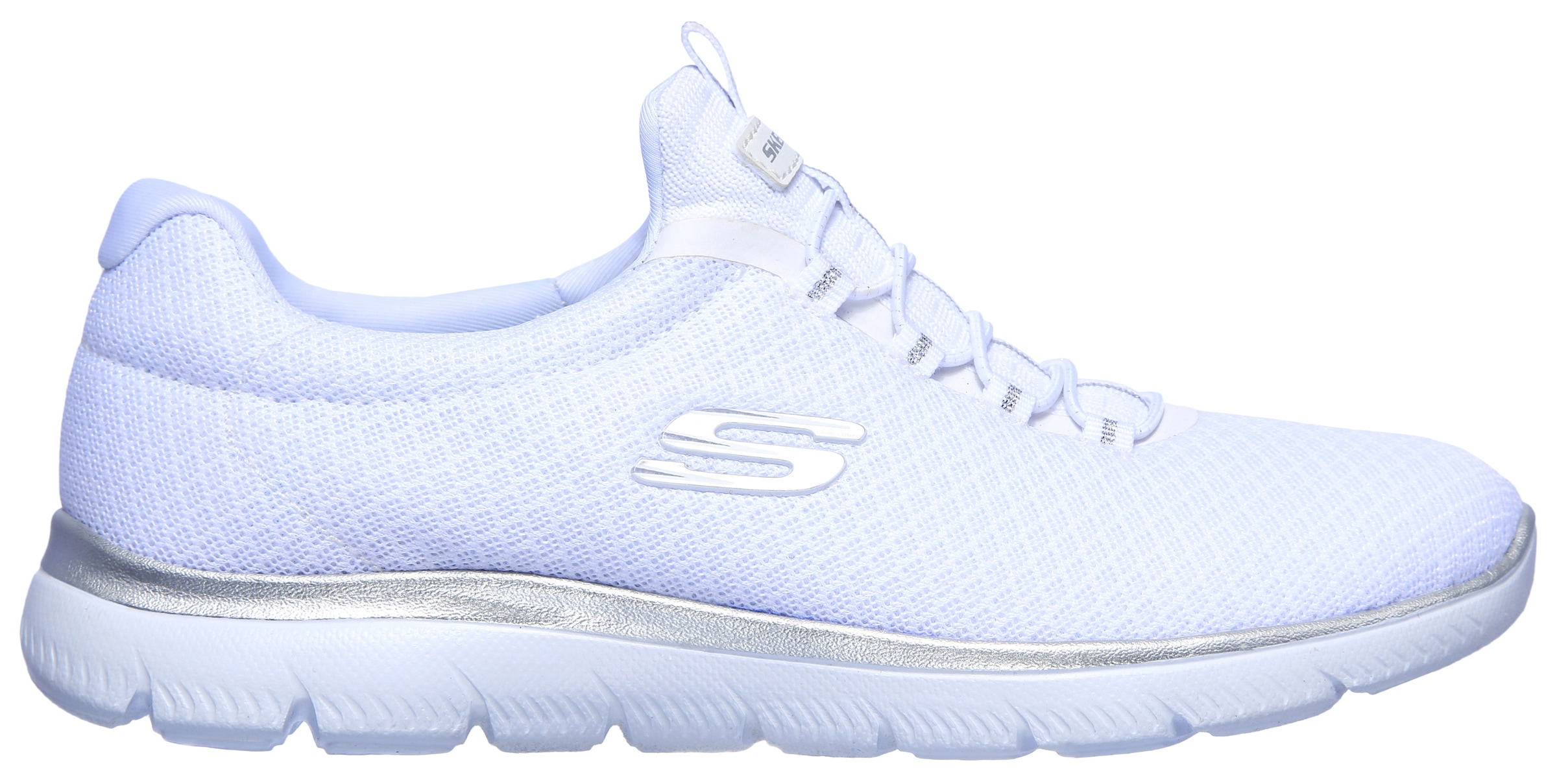 Skechers Slip-On Sneaker »SUMMITS«, Slipper, Freizeitschuh, Komfortschuh mit dezenten Kontrast-Details