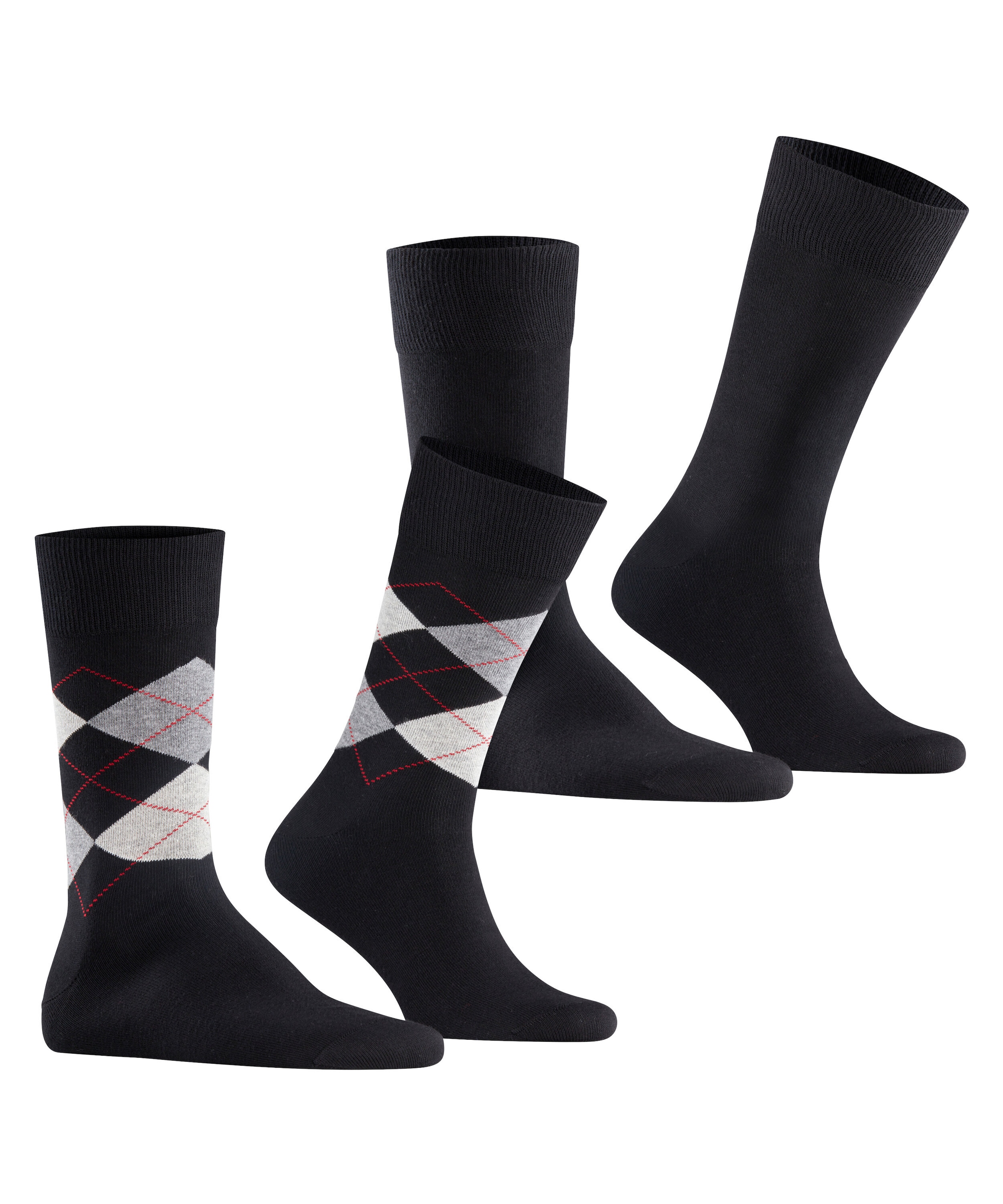 Burlington Socken »Everyday Argyle Mix« 2 Paar,  atmungsaktiv, Einheitsgröße 40-46, Argyle-Muster