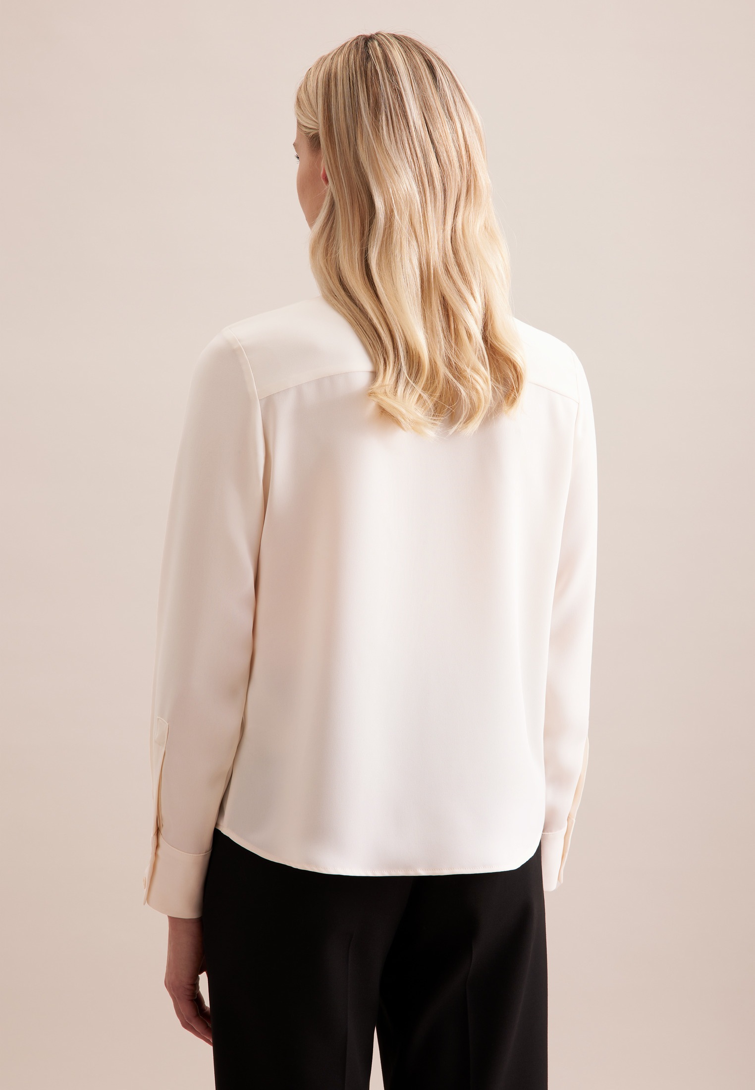 seidensticker Hemdbluse »Schwarze Rose«, Langarm Kragen Uni