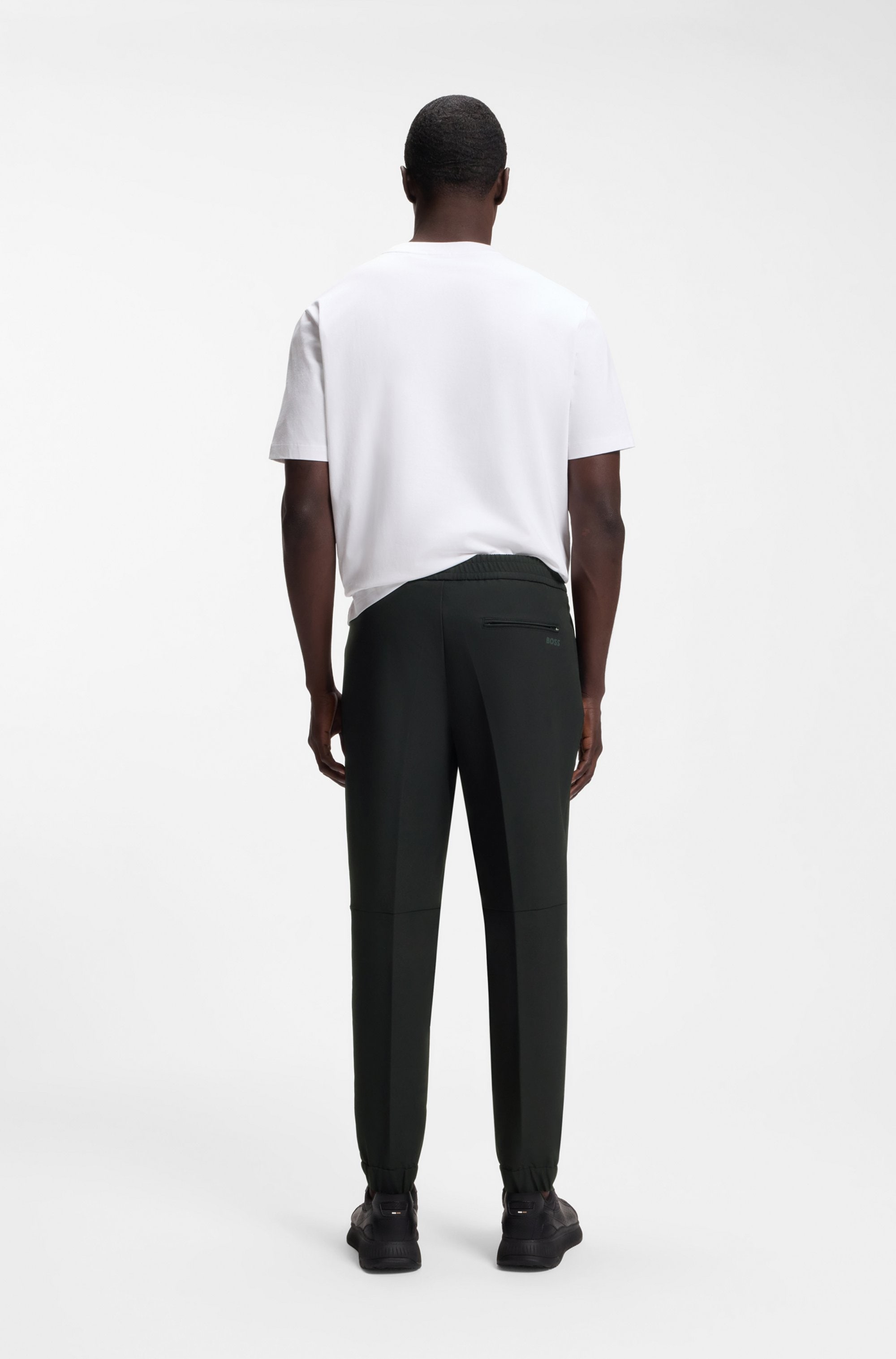 BOSS GREEN Stretch-Hose »T Flex«  mit elastischem Bund und Kordelzug Stretchhose Businesshose