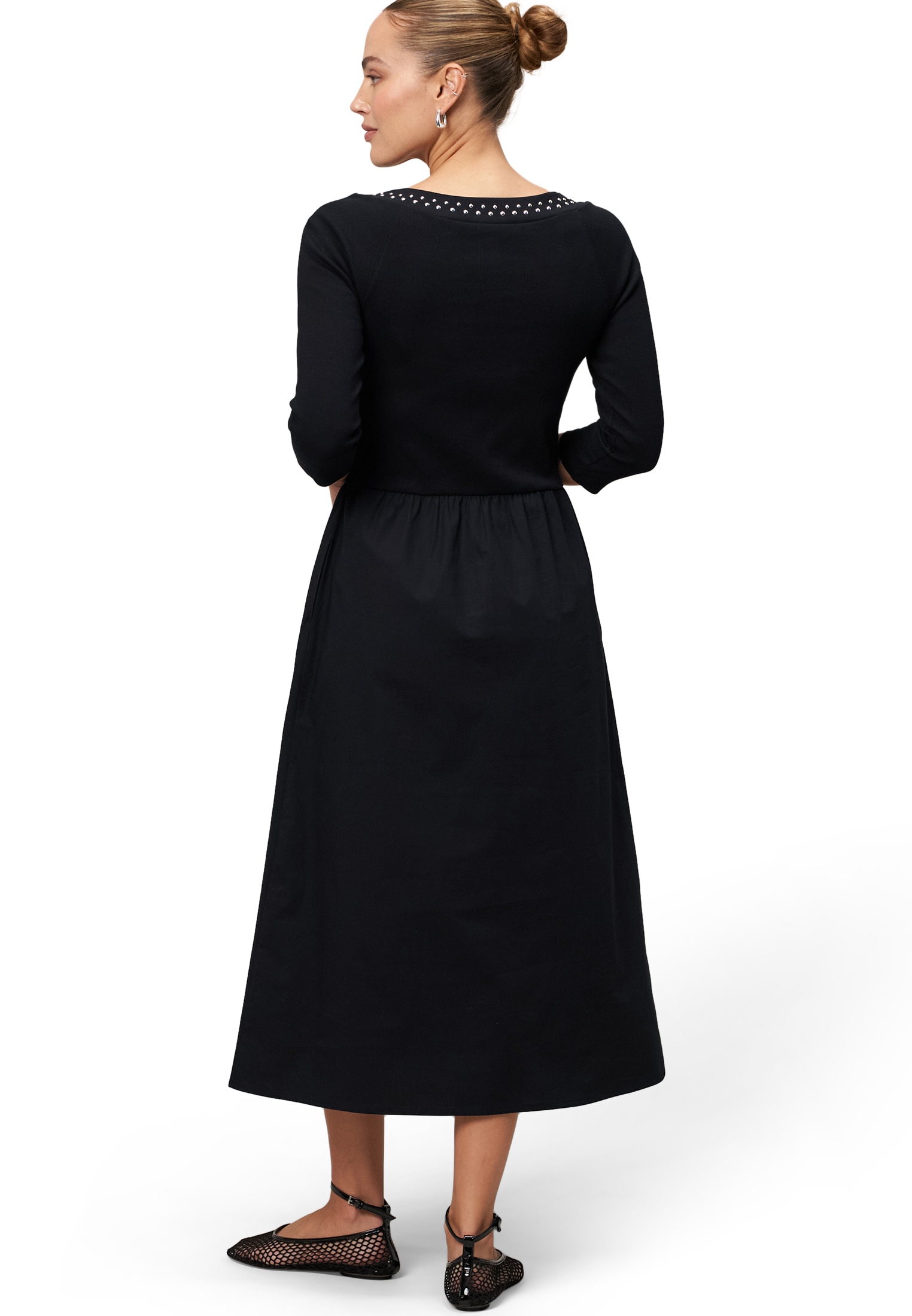 Zero Midikleid »Midikleid A-Linie mit Nieten«