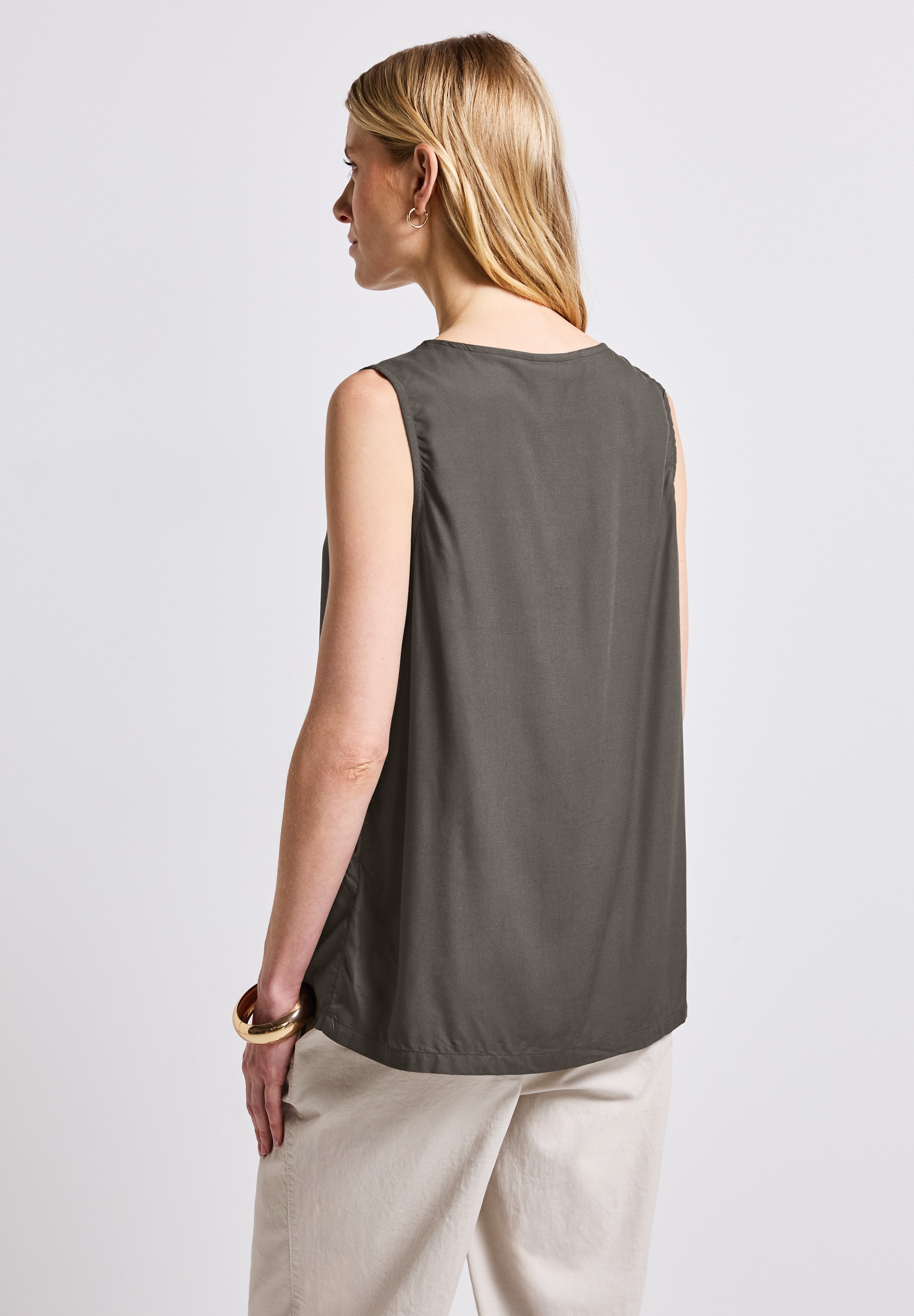 STREET ONE Blusentop, mit Raffung
