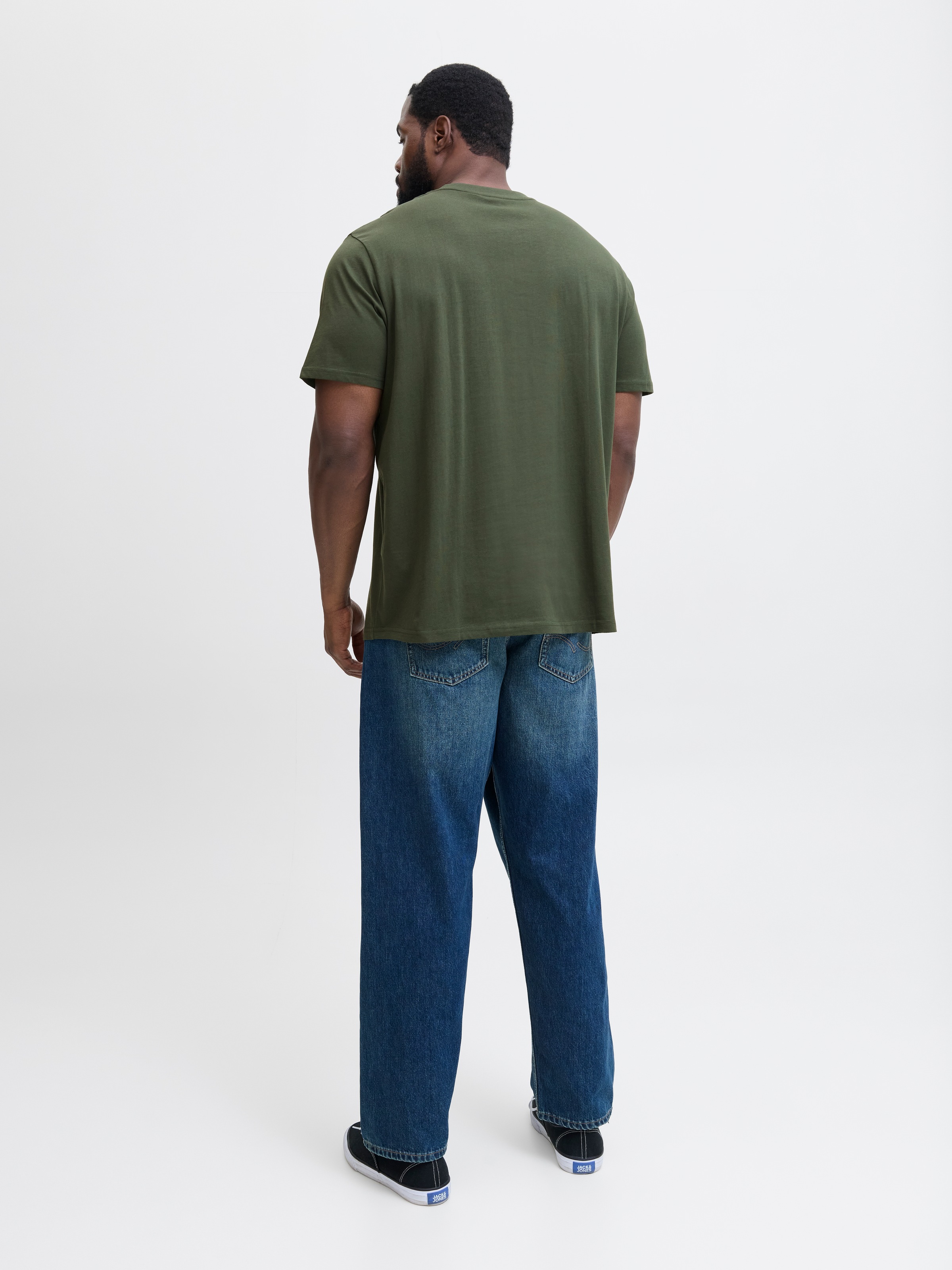 Jack & Jones PlusSize T-Shirt »JJESOHO TEE SS CREW NECK NOOS PLS«, mit Logobranding